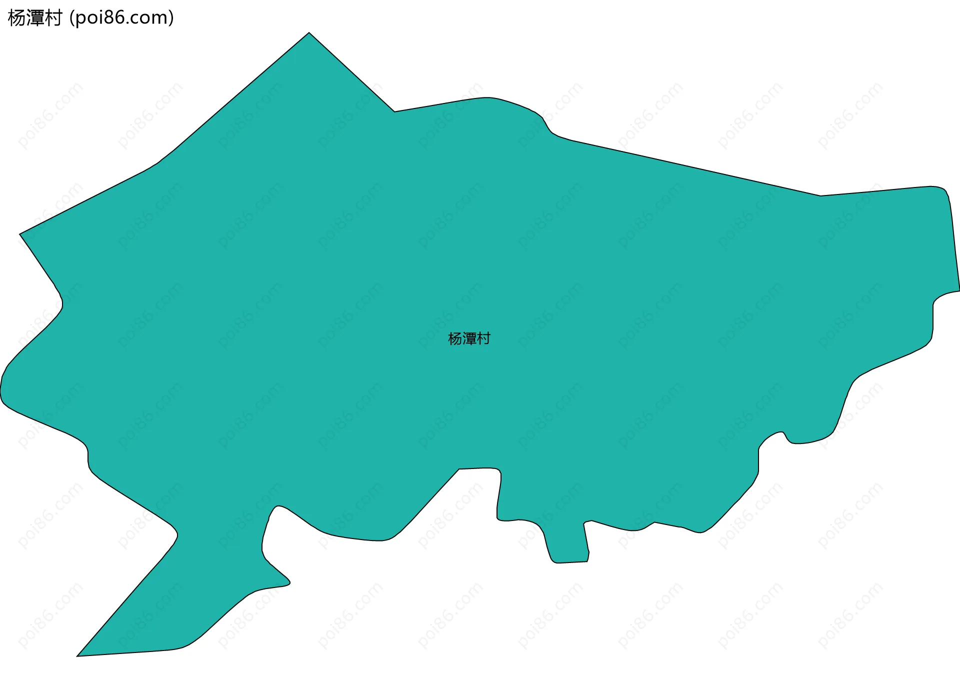 杨潭村边界地图