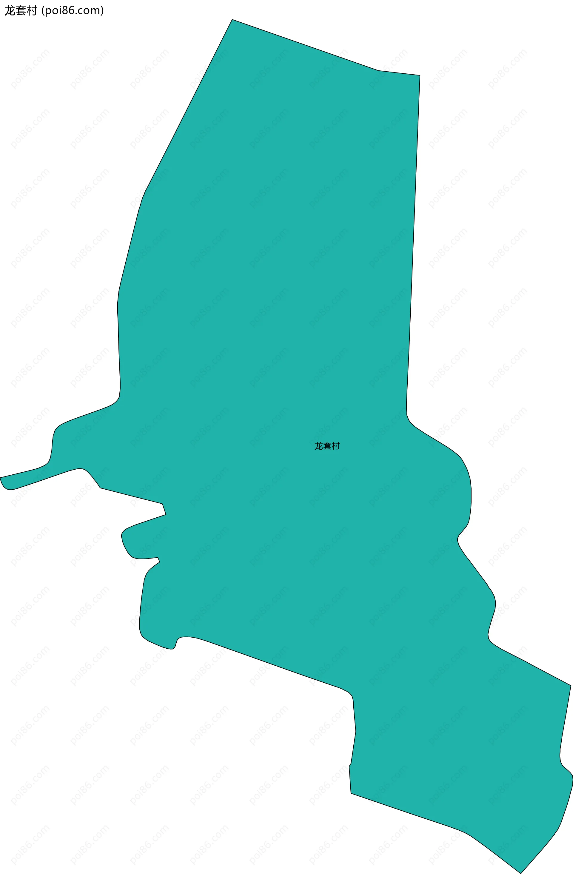 龙套村边界地图