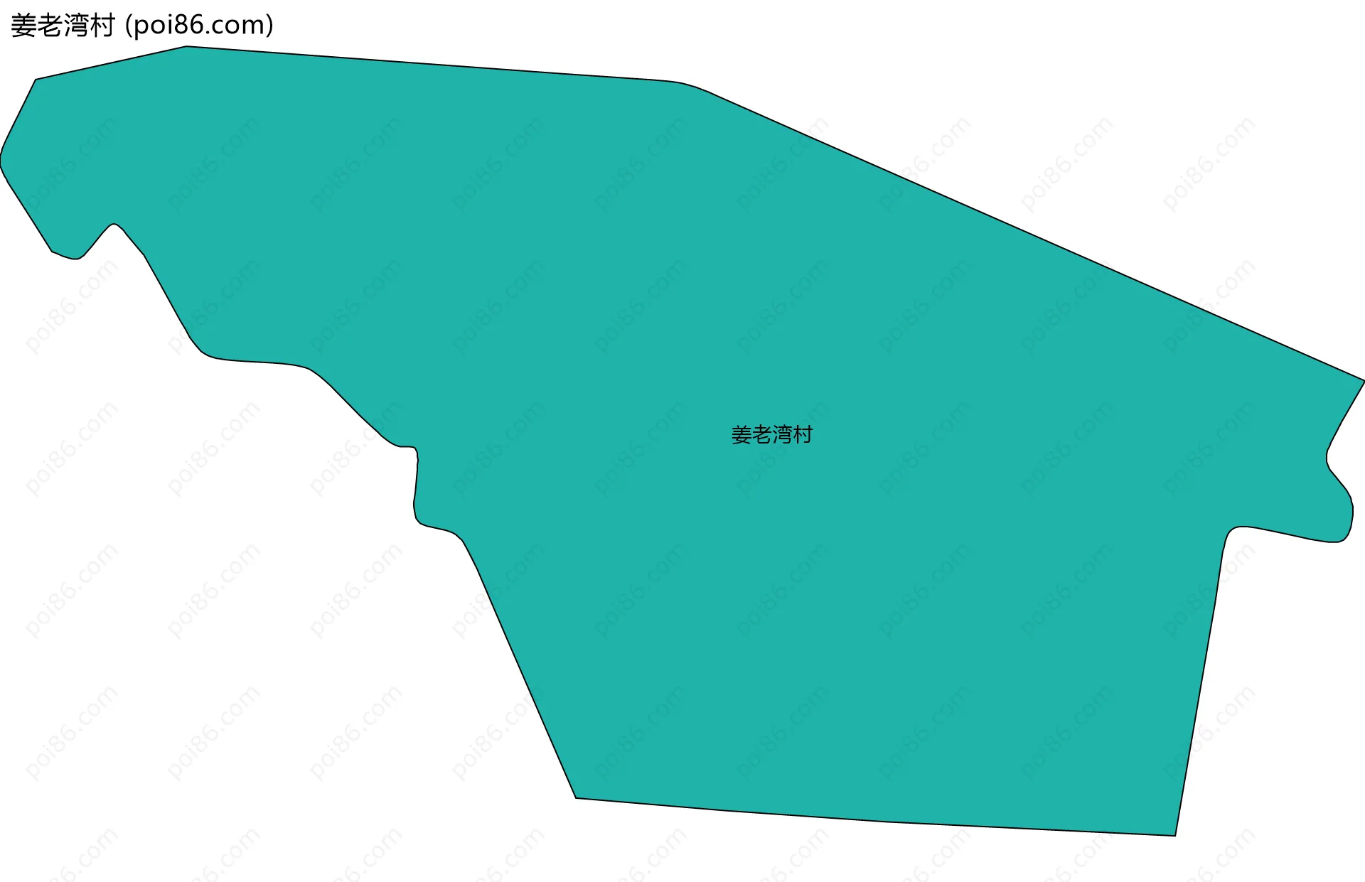 姜老湾村边界地图