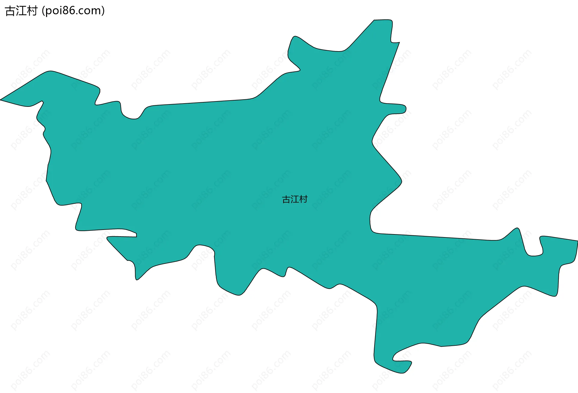 古江村边界地图