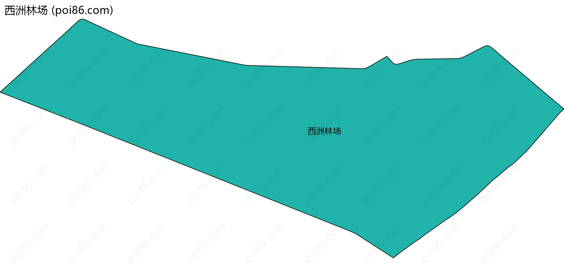 西洲林场边界地图