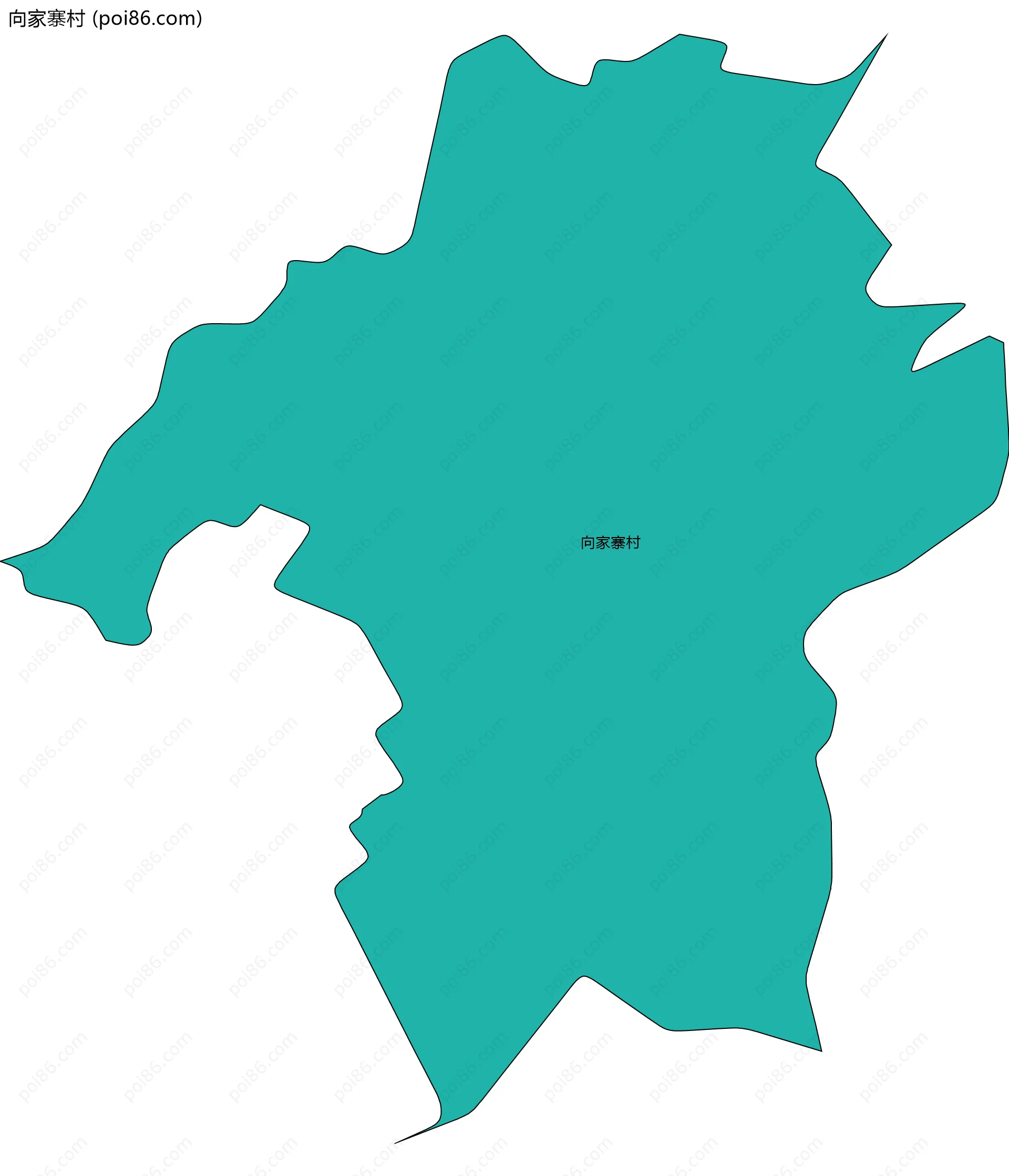 向家寨村边界地图