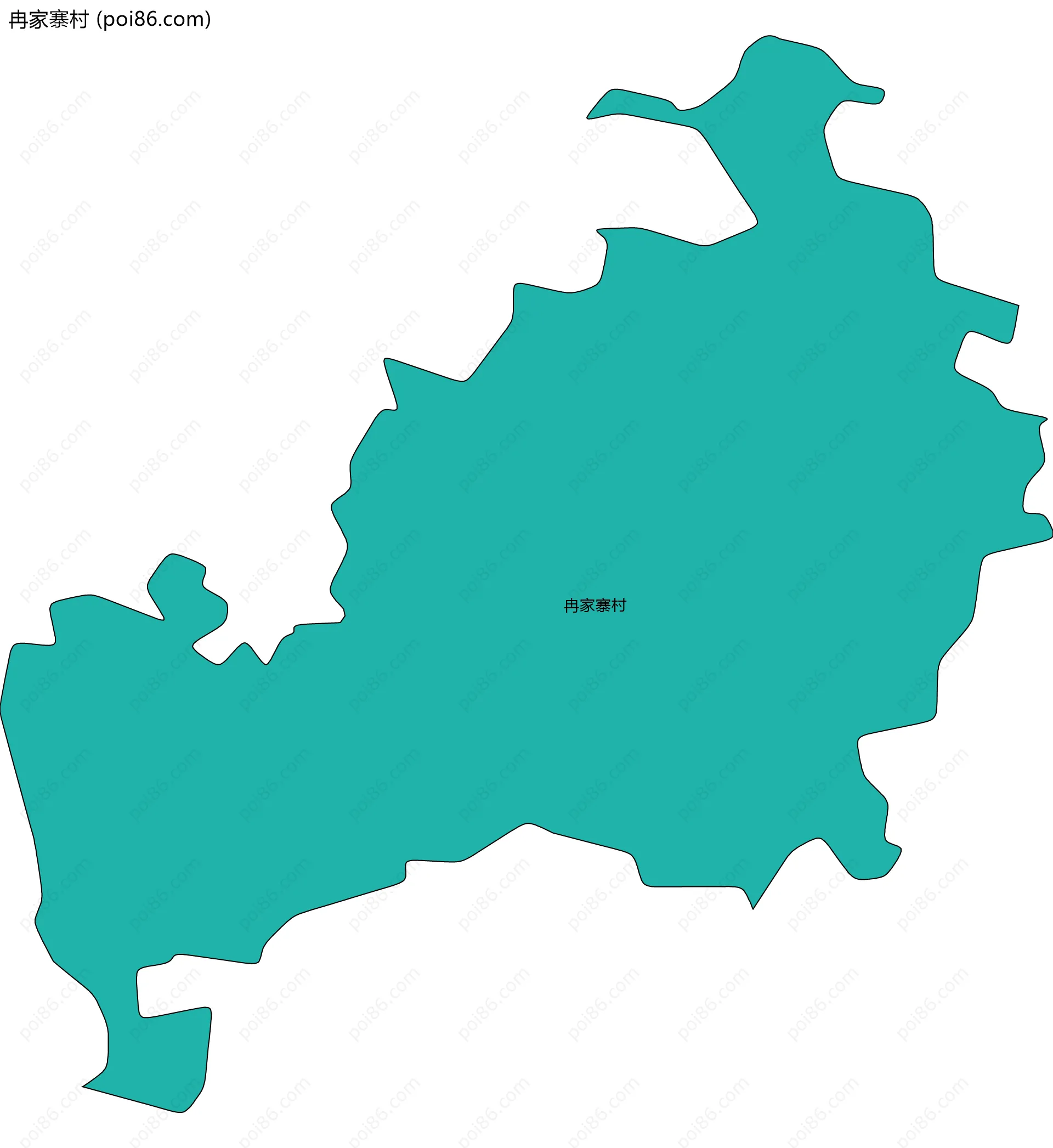 冉家寨村边界地图