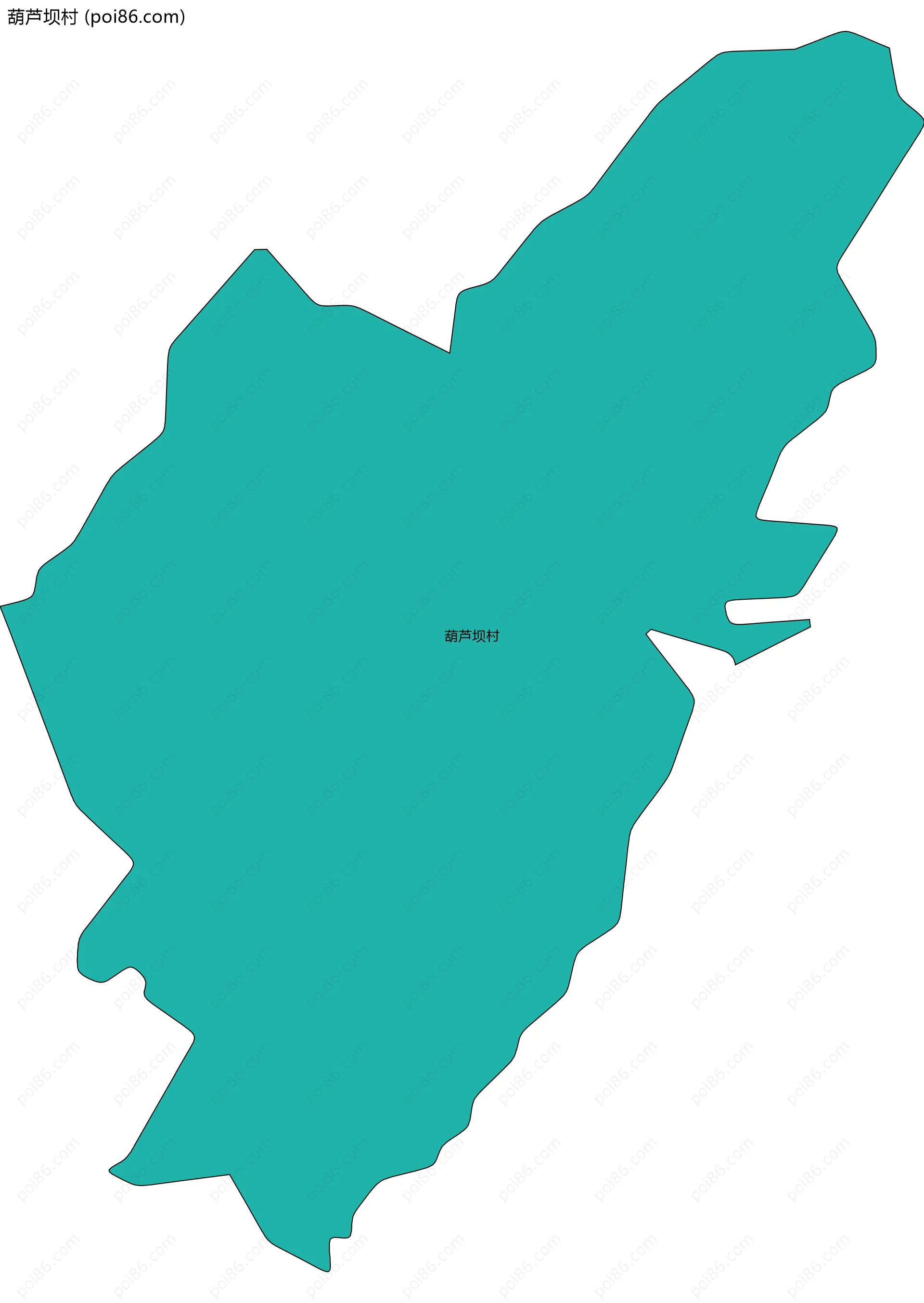 葫芦坝村边界地图