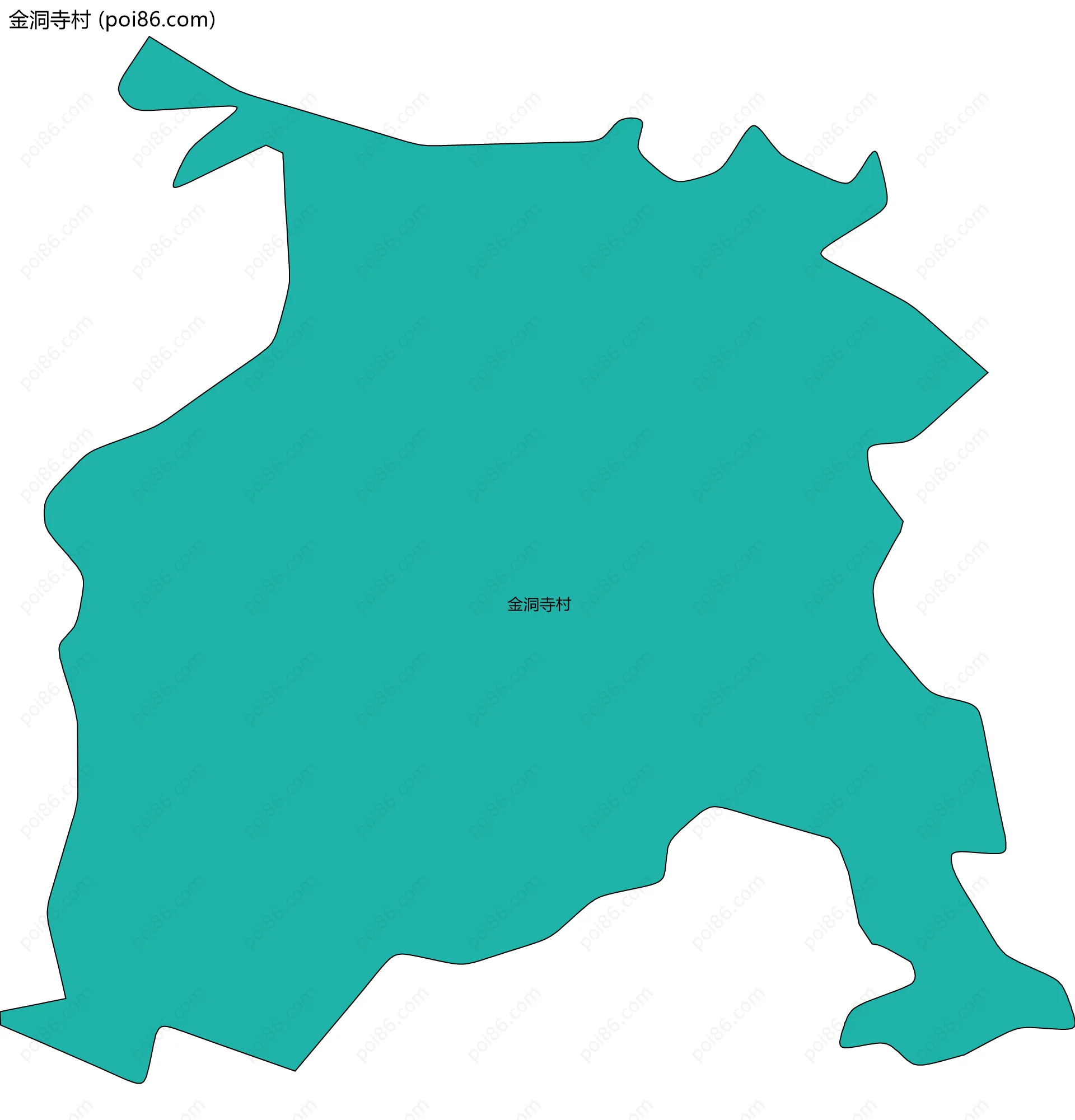 金洞寺村边界地图