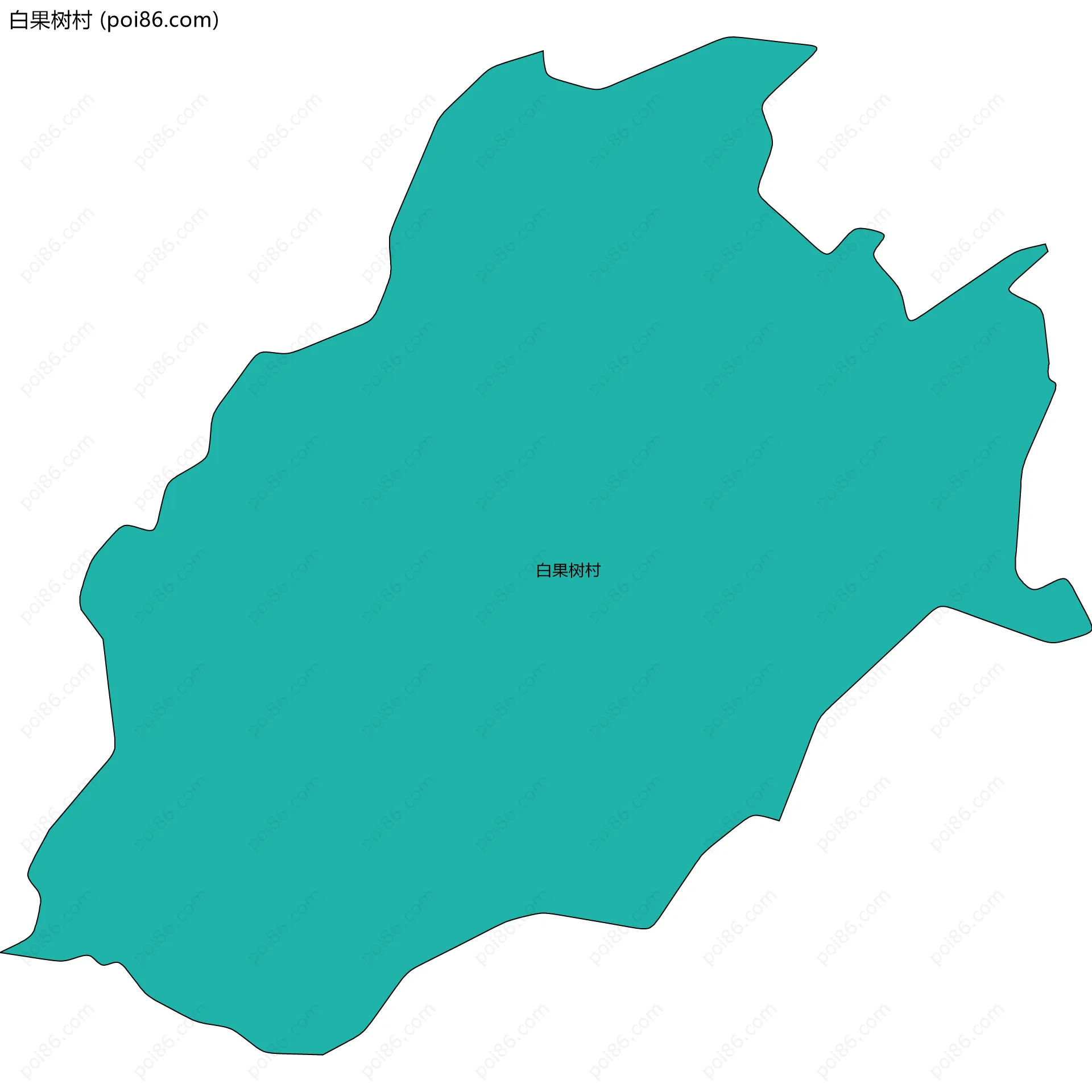 白果树村边界地图