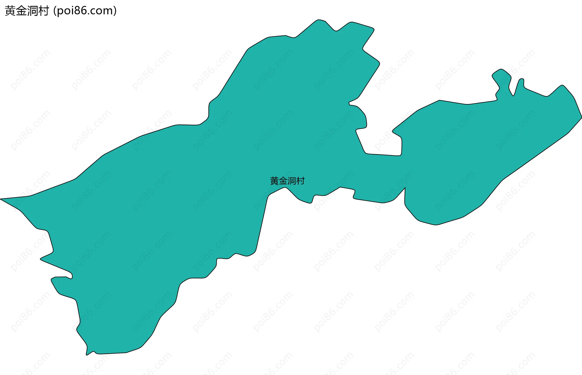 黄金洞村边界地图
