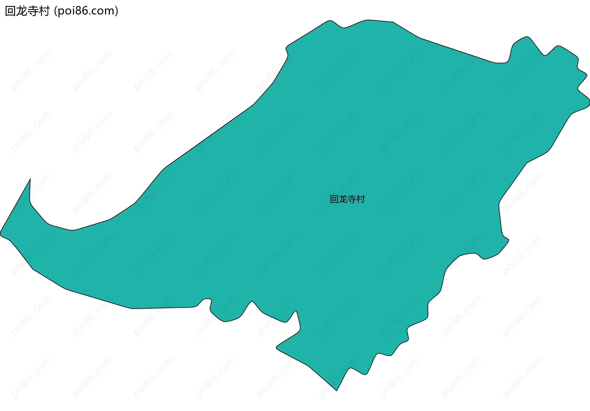 回龙寺村边界地图