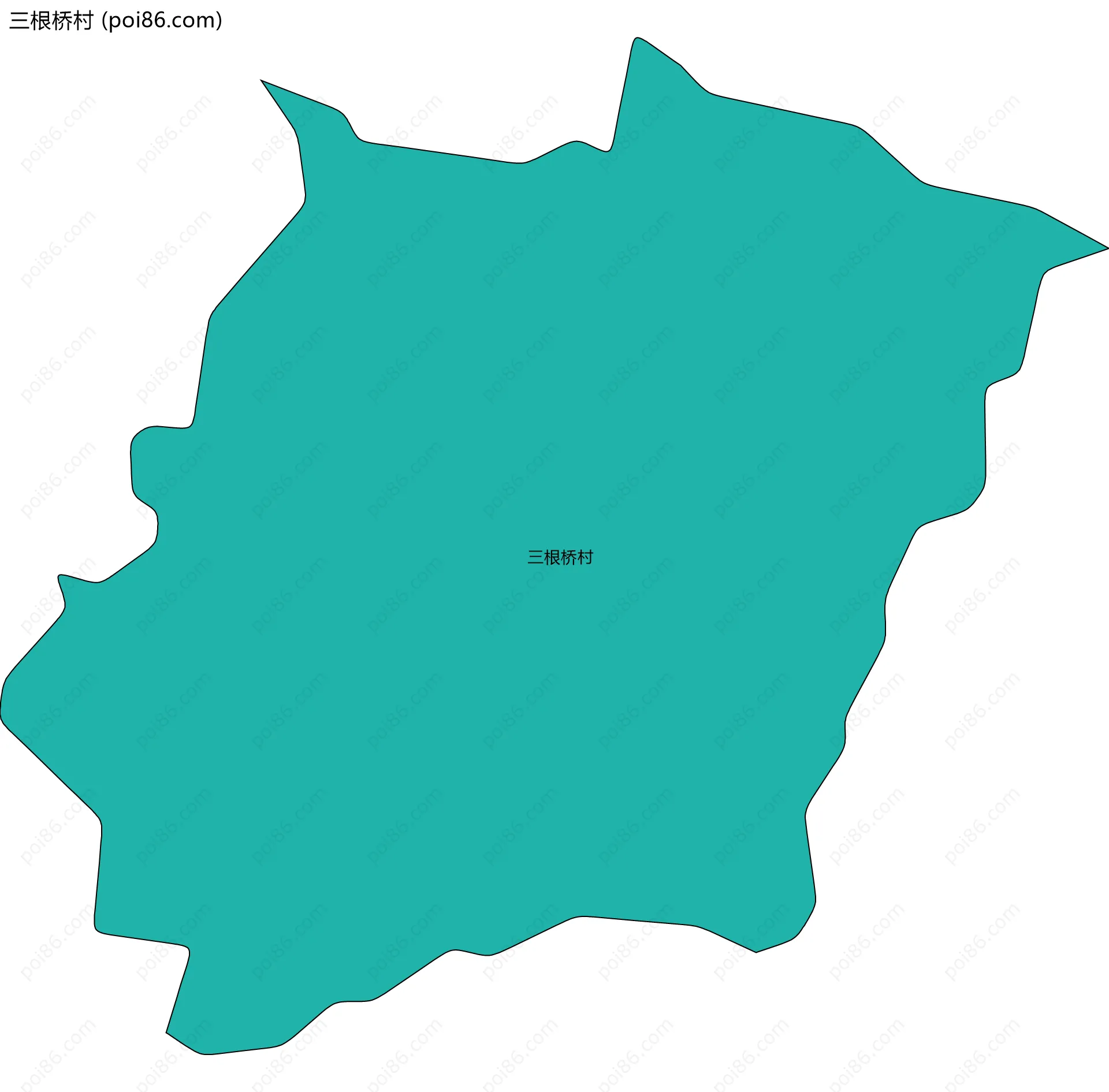 三根桥村边界地图