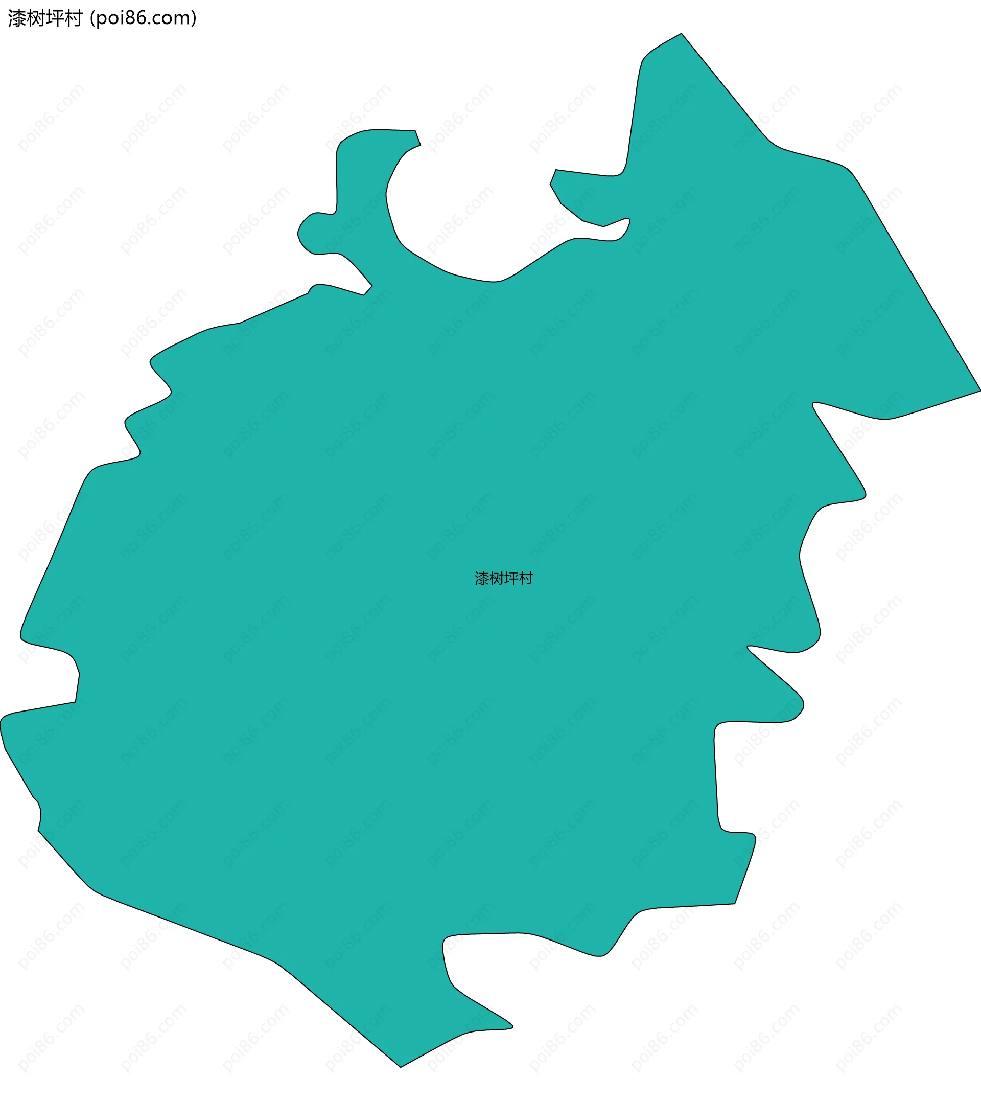 漆树坪村边界地图