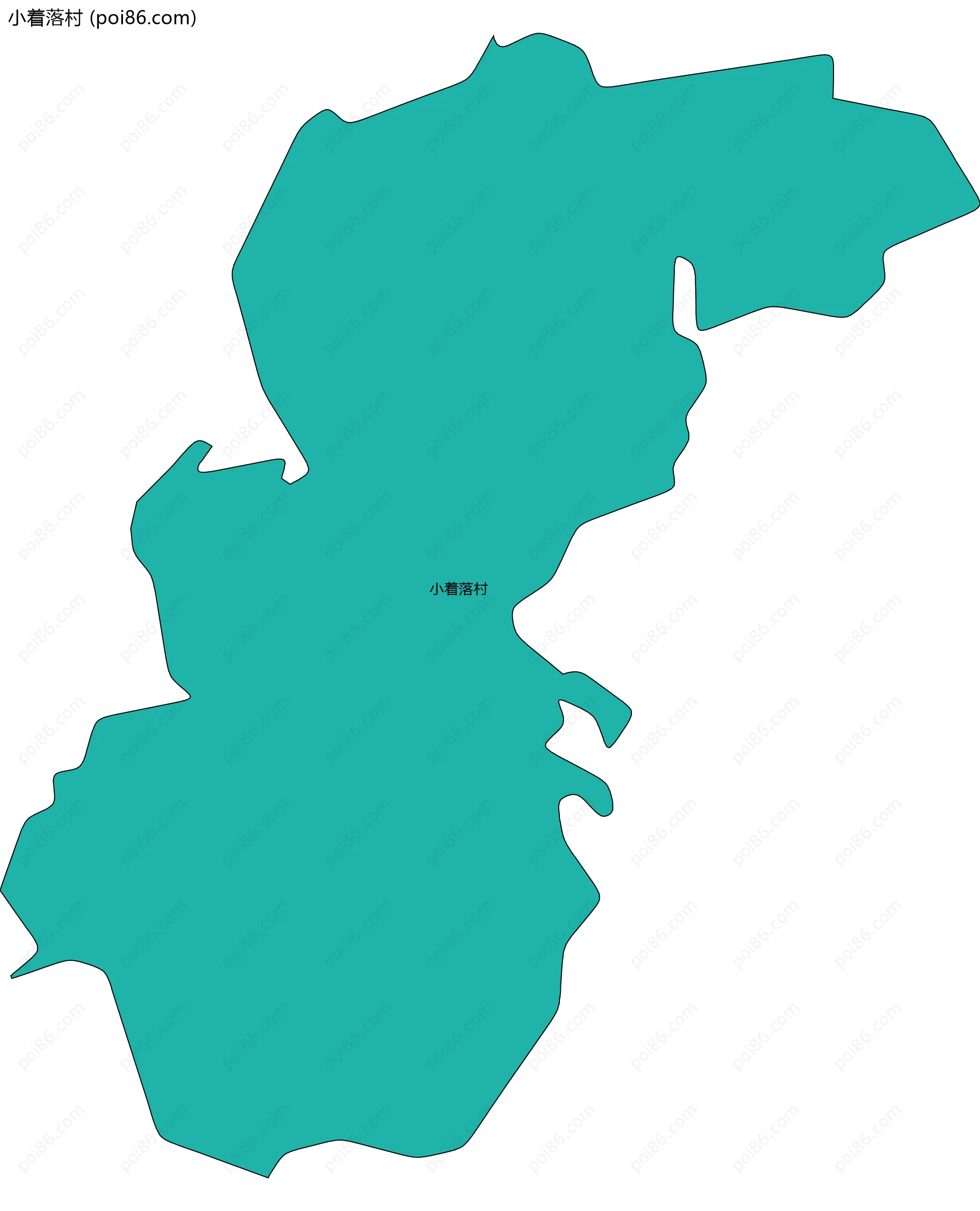 小着落村边界地图