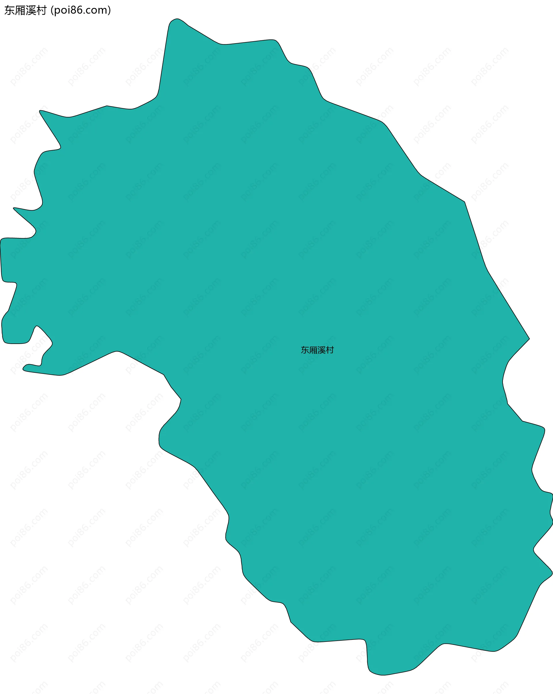 东厢溪村边界地图