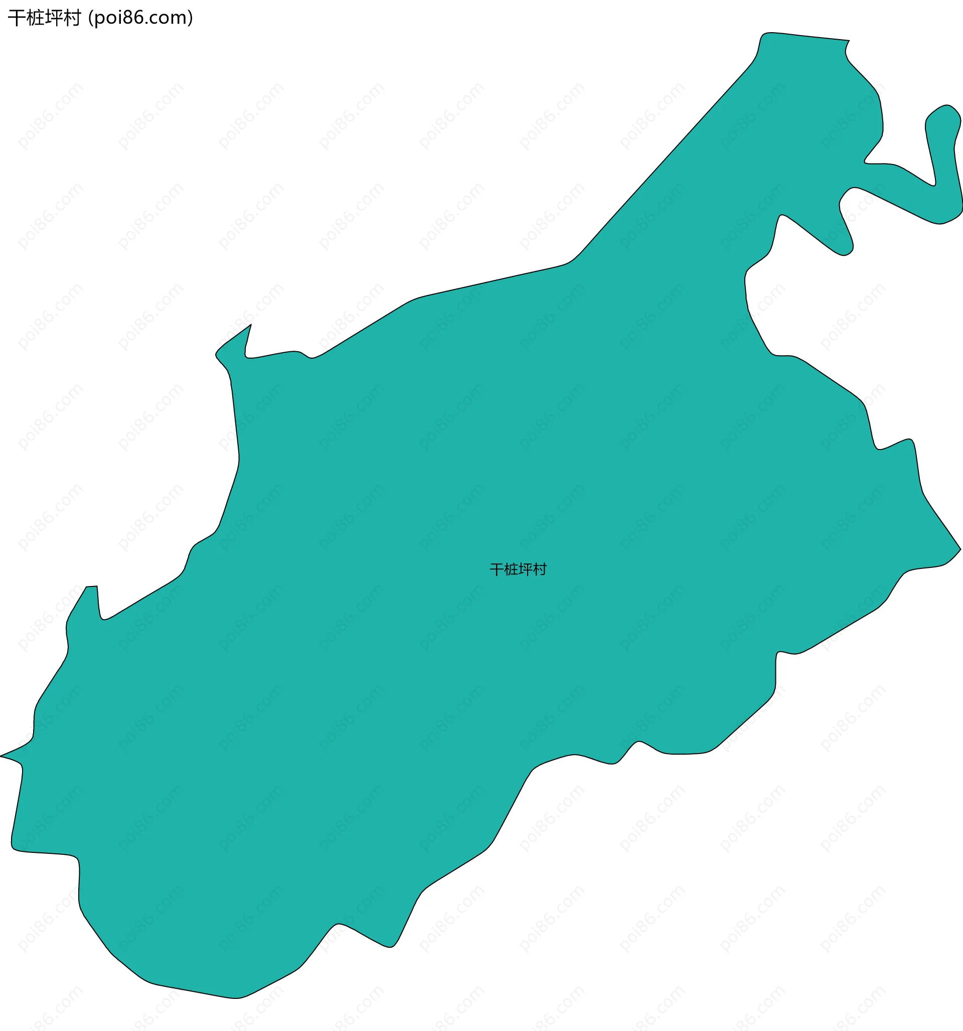 干桩坪村边界地图