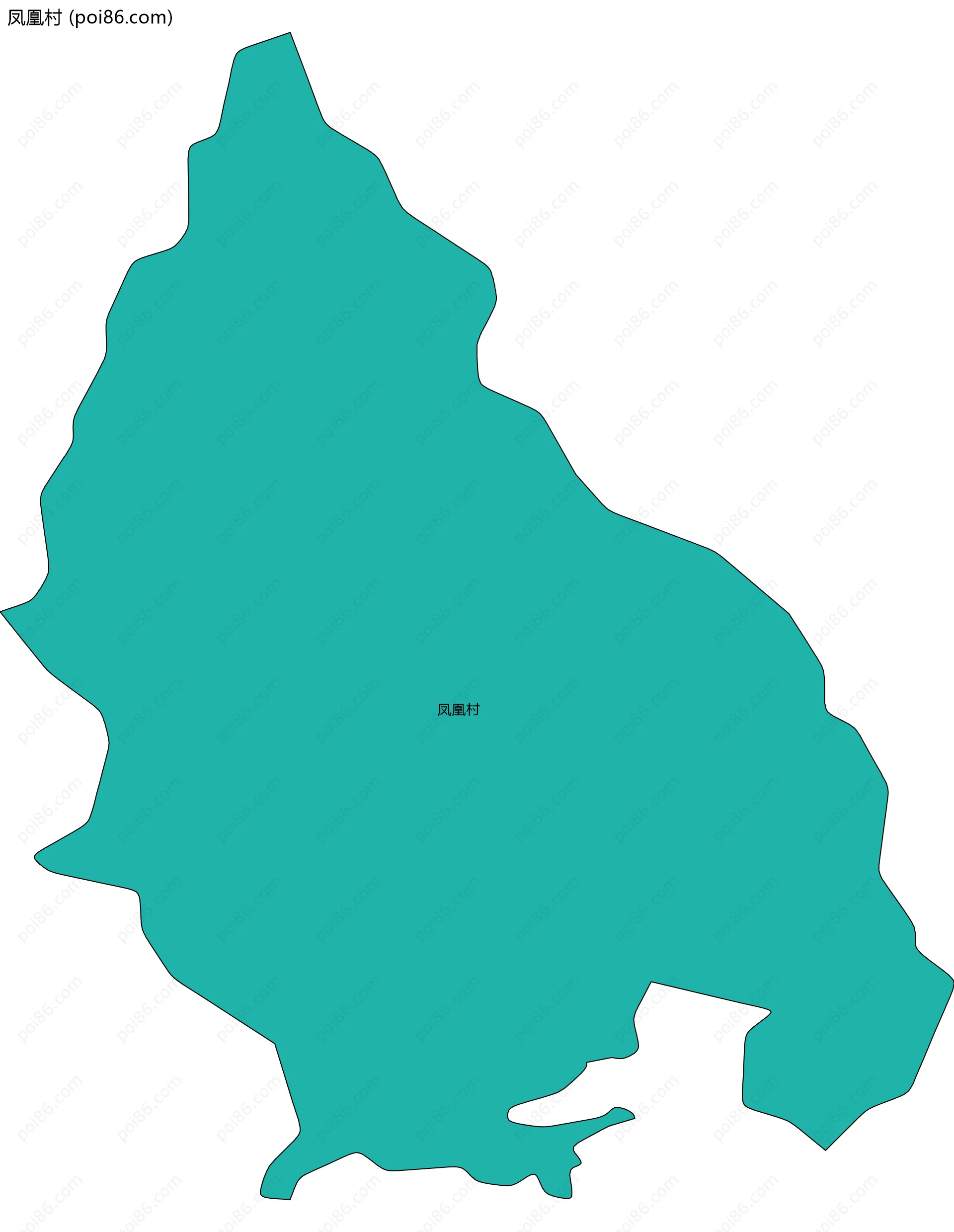 凤凰村边界地图