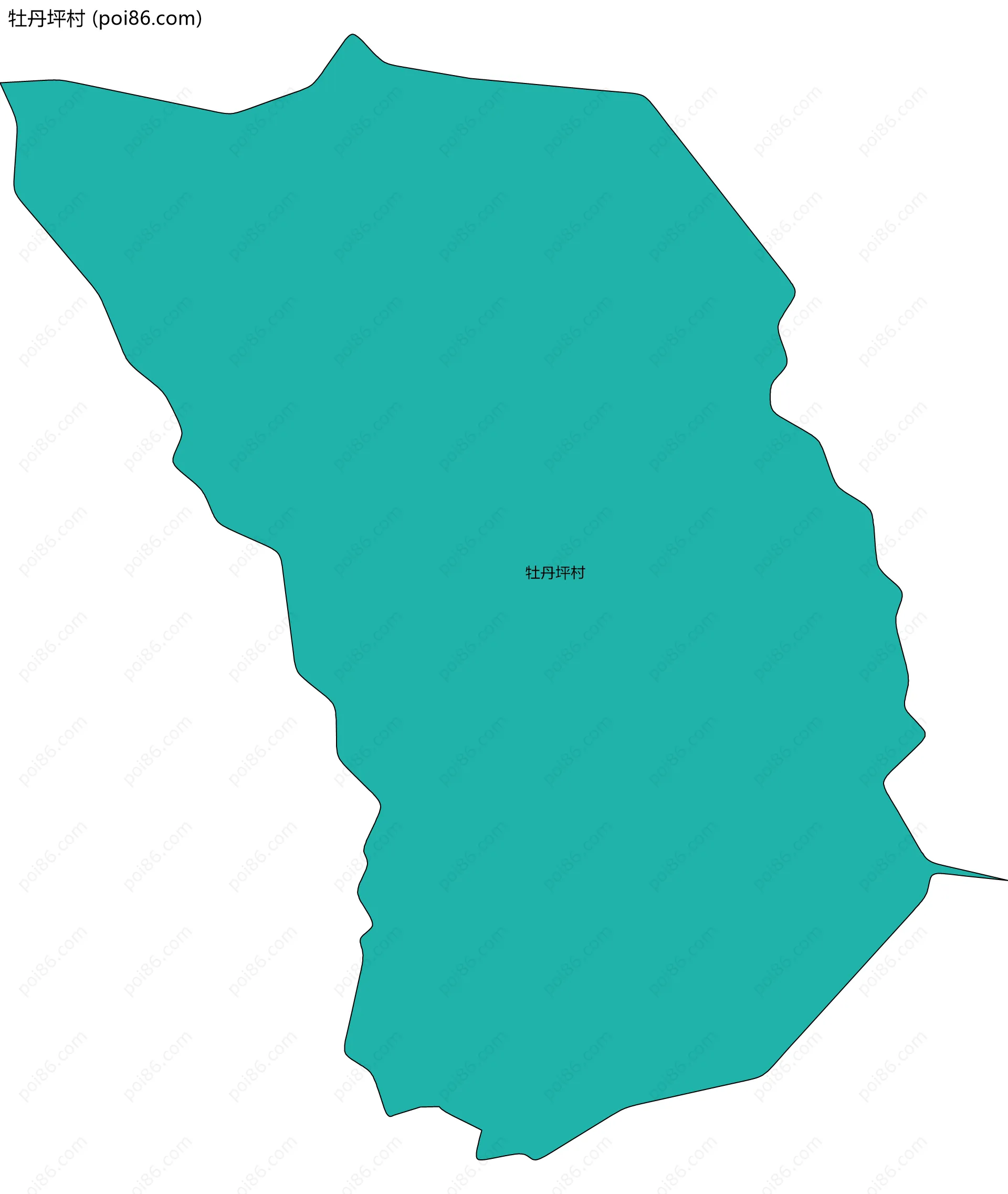 牡丹坪村边界地图