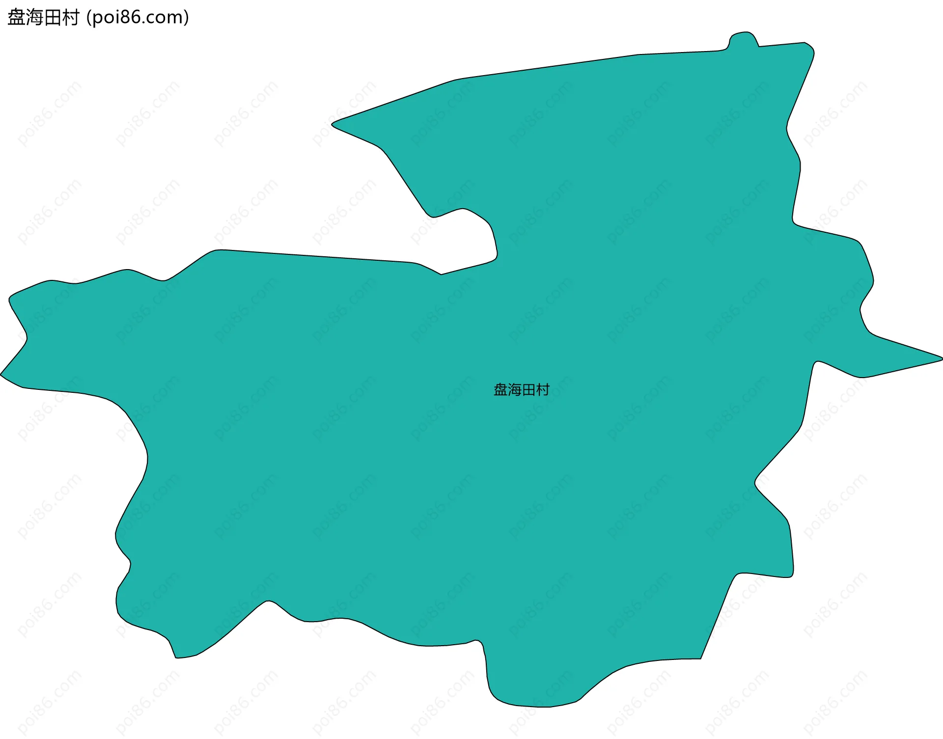 盘海田村边界地图