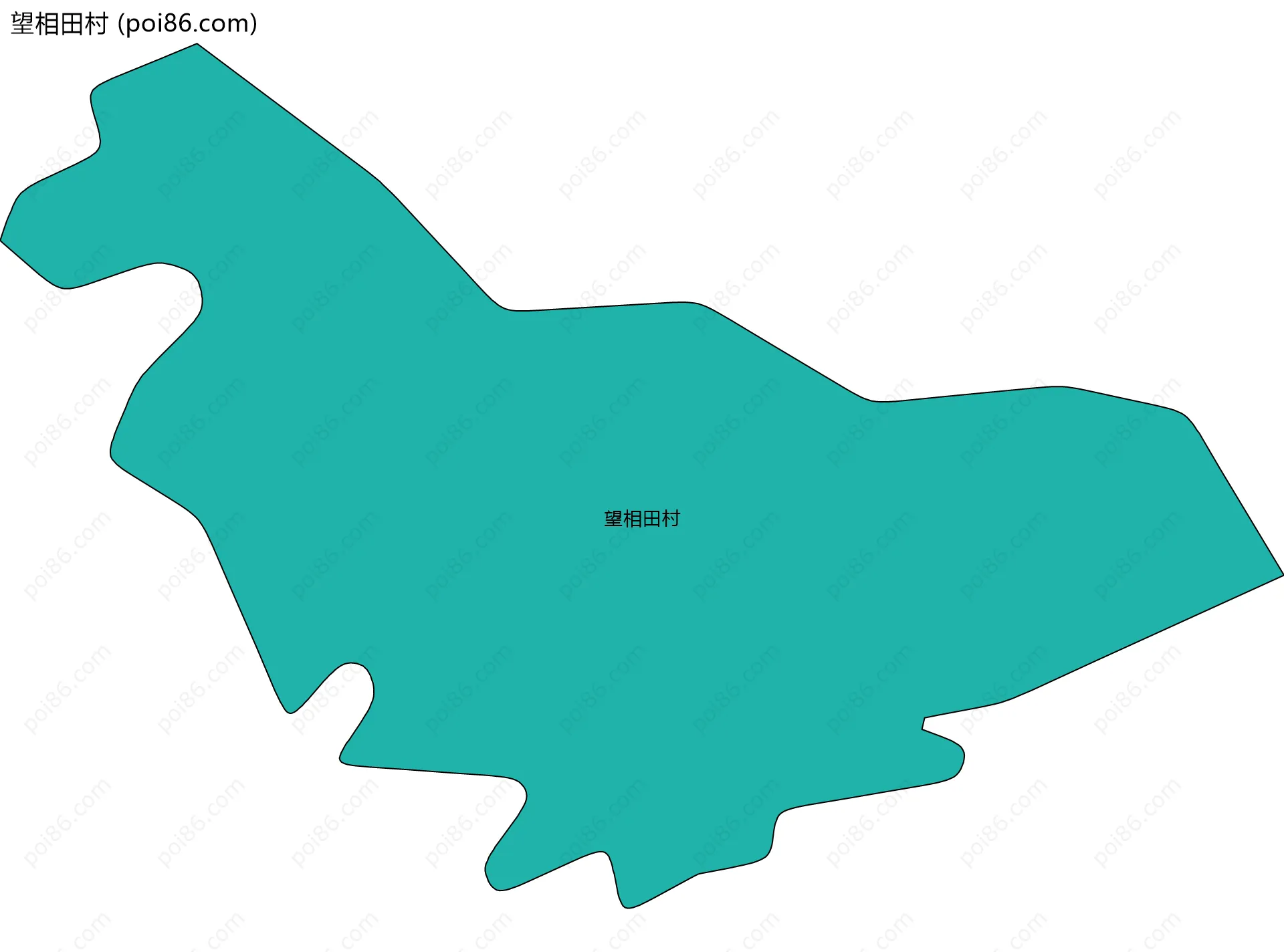 望相田村边界地图