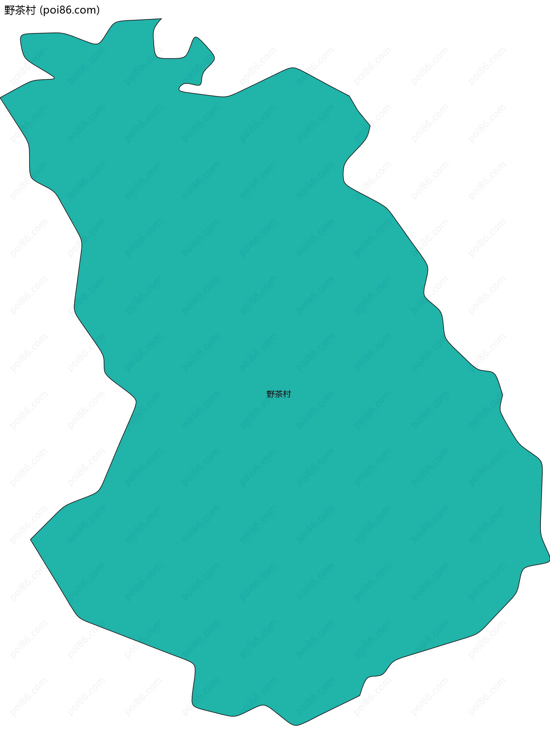 野茶村边界地图