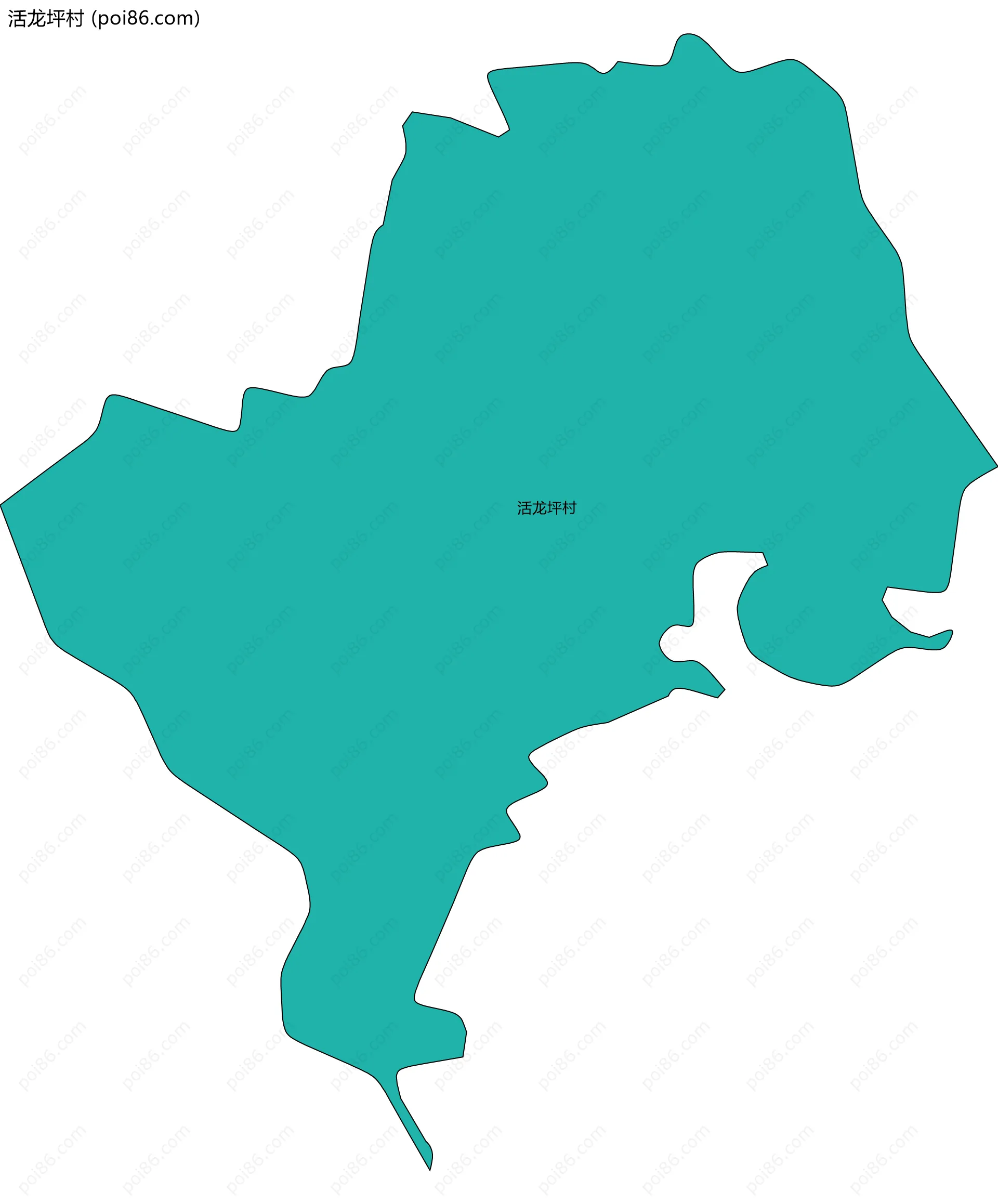 活龙坪村边界地图