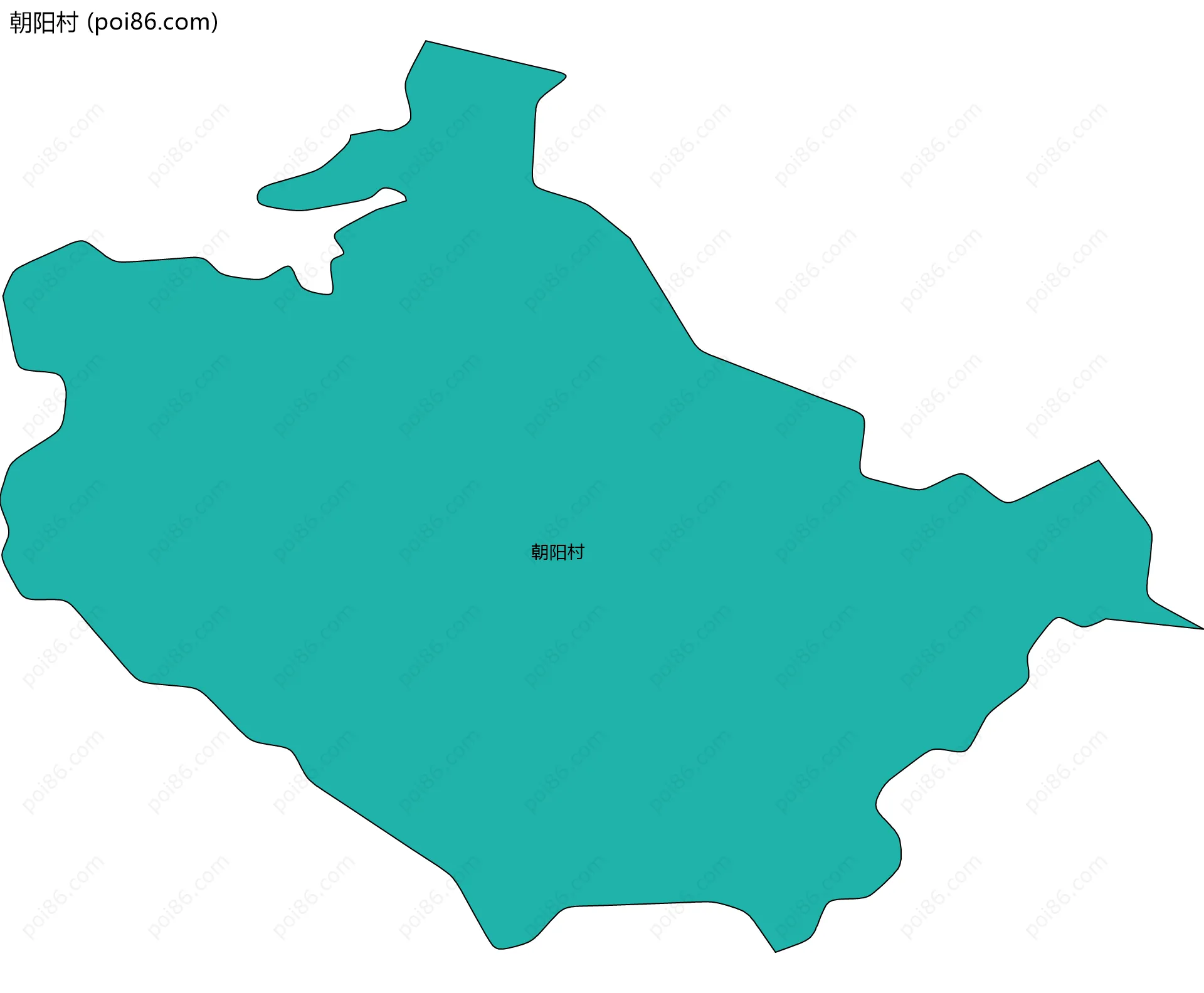 朝阳村边界地图