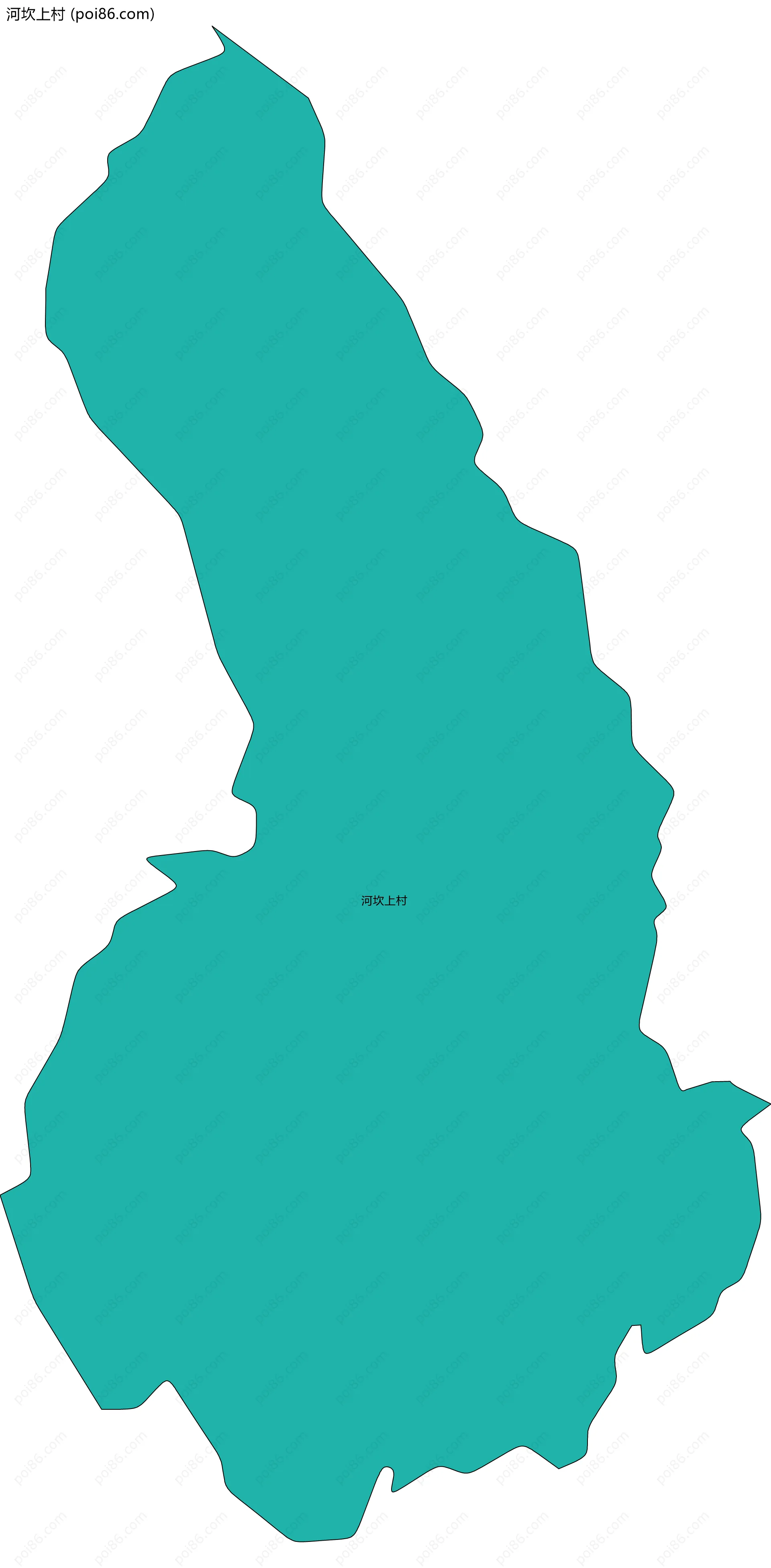 河坎上村边界地图