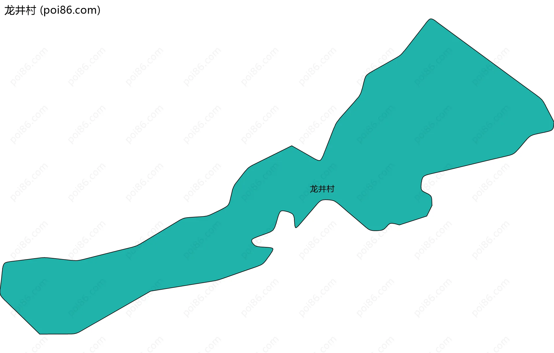 龙井村边界地图