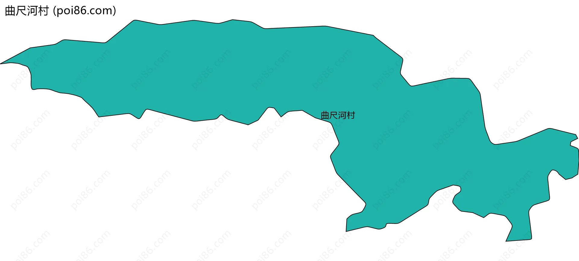 曲尺河村边界地图