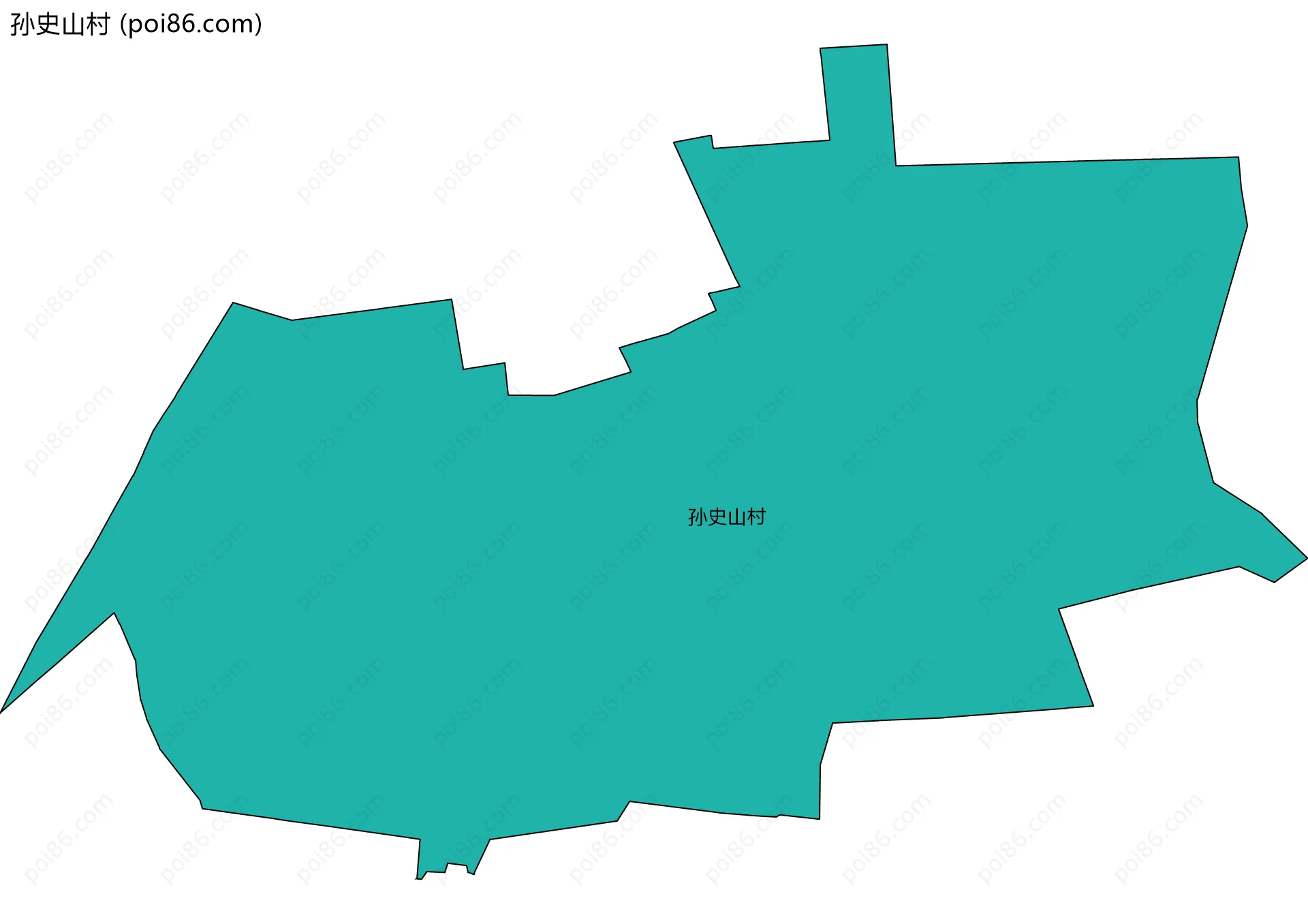 孙史山村边界地图