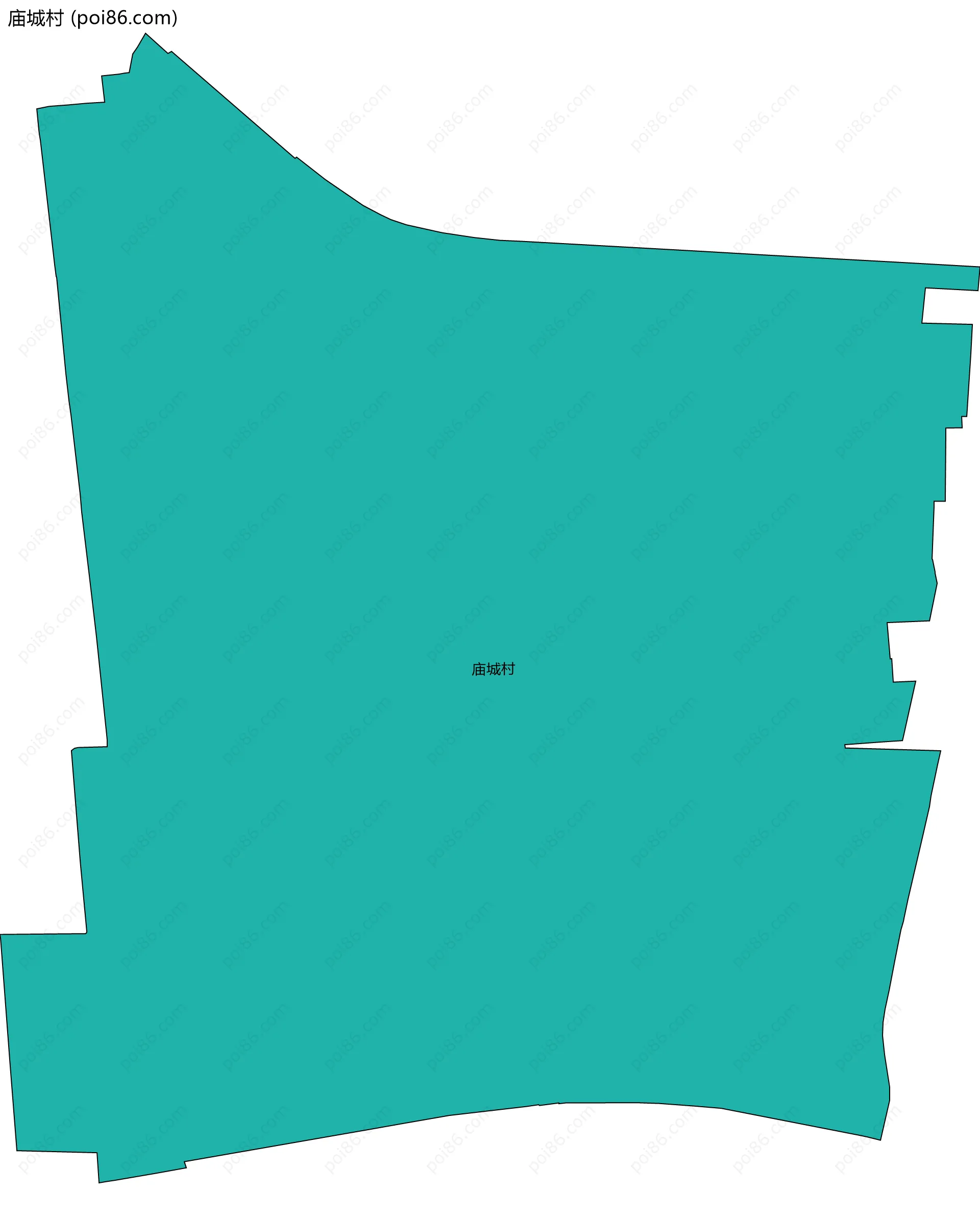 庙城村边界地图