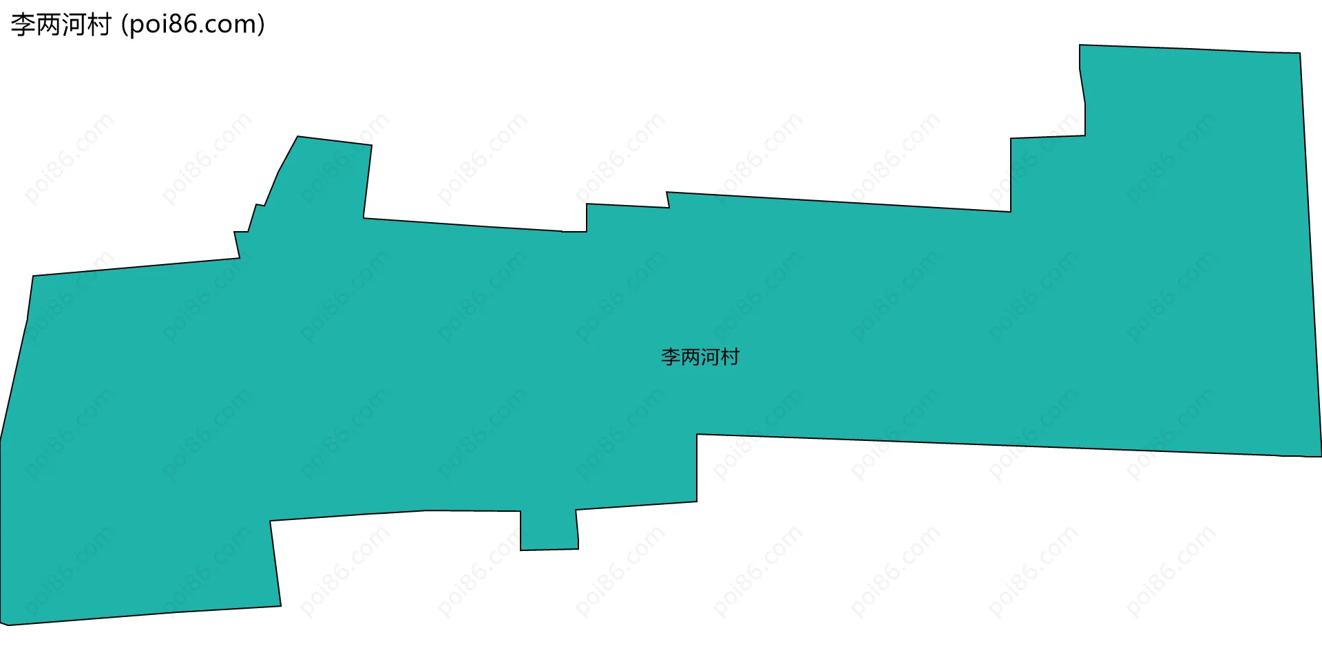 李两河村边界地图