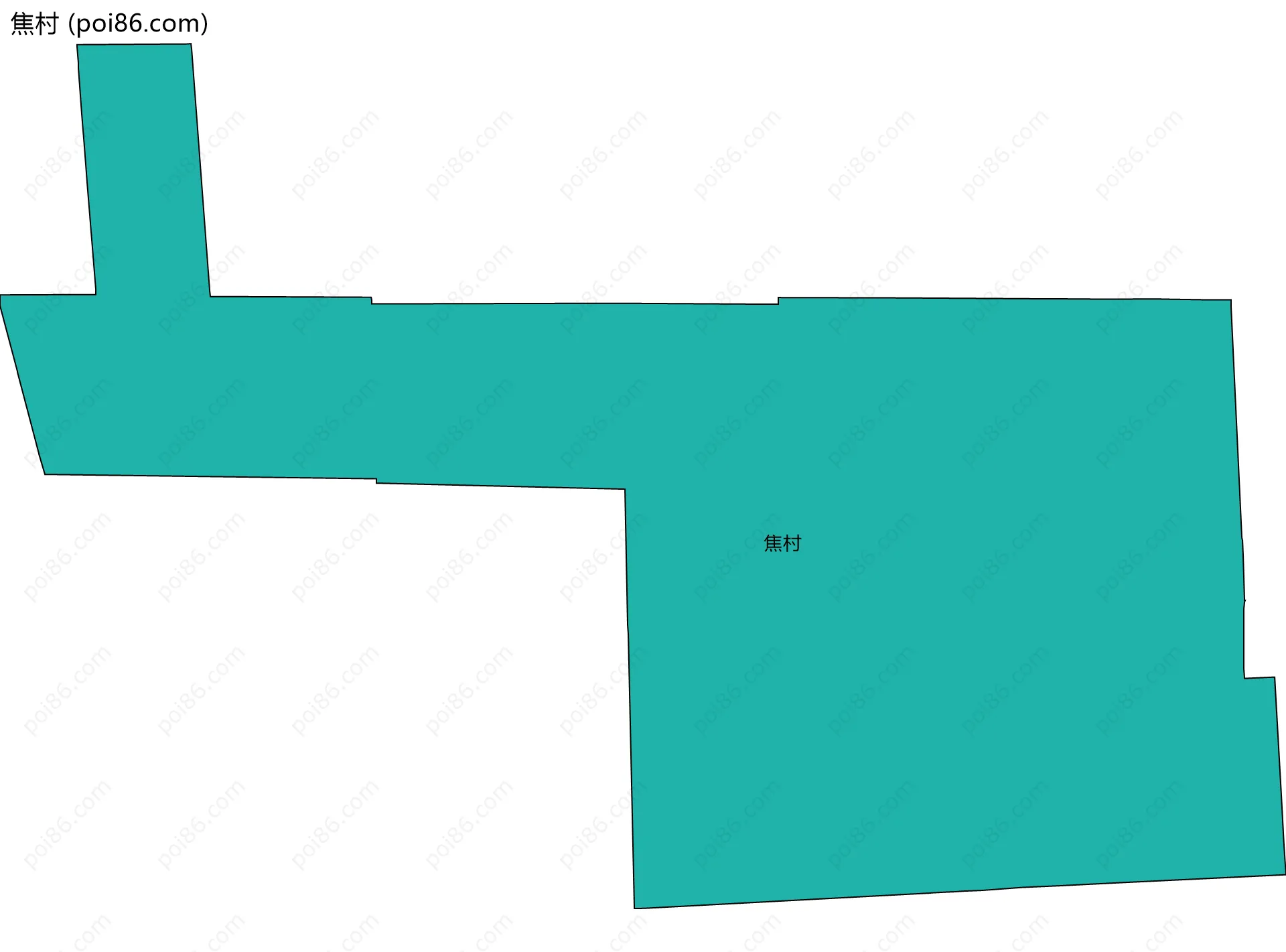 焦村边界地图