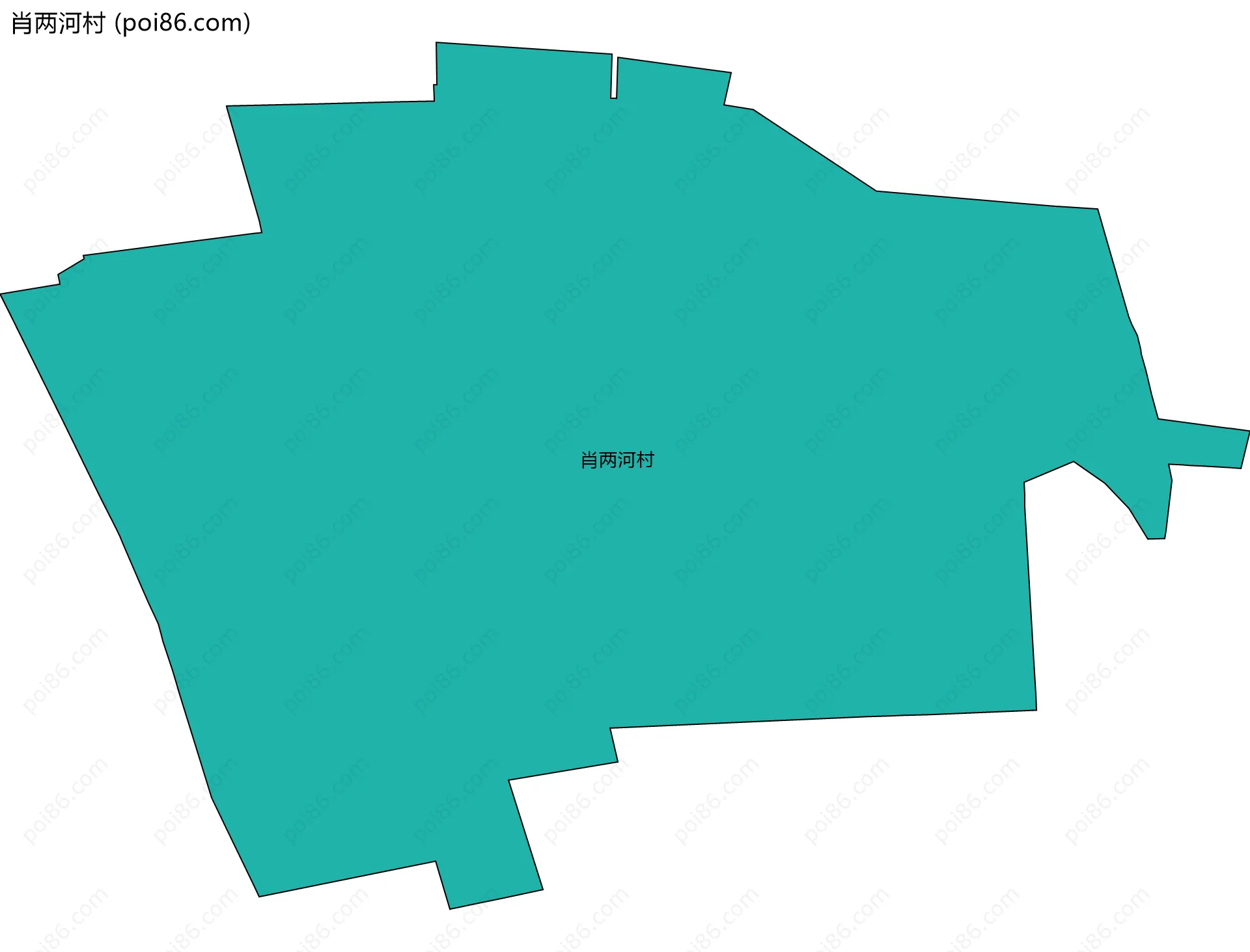 肖两河村边界地图