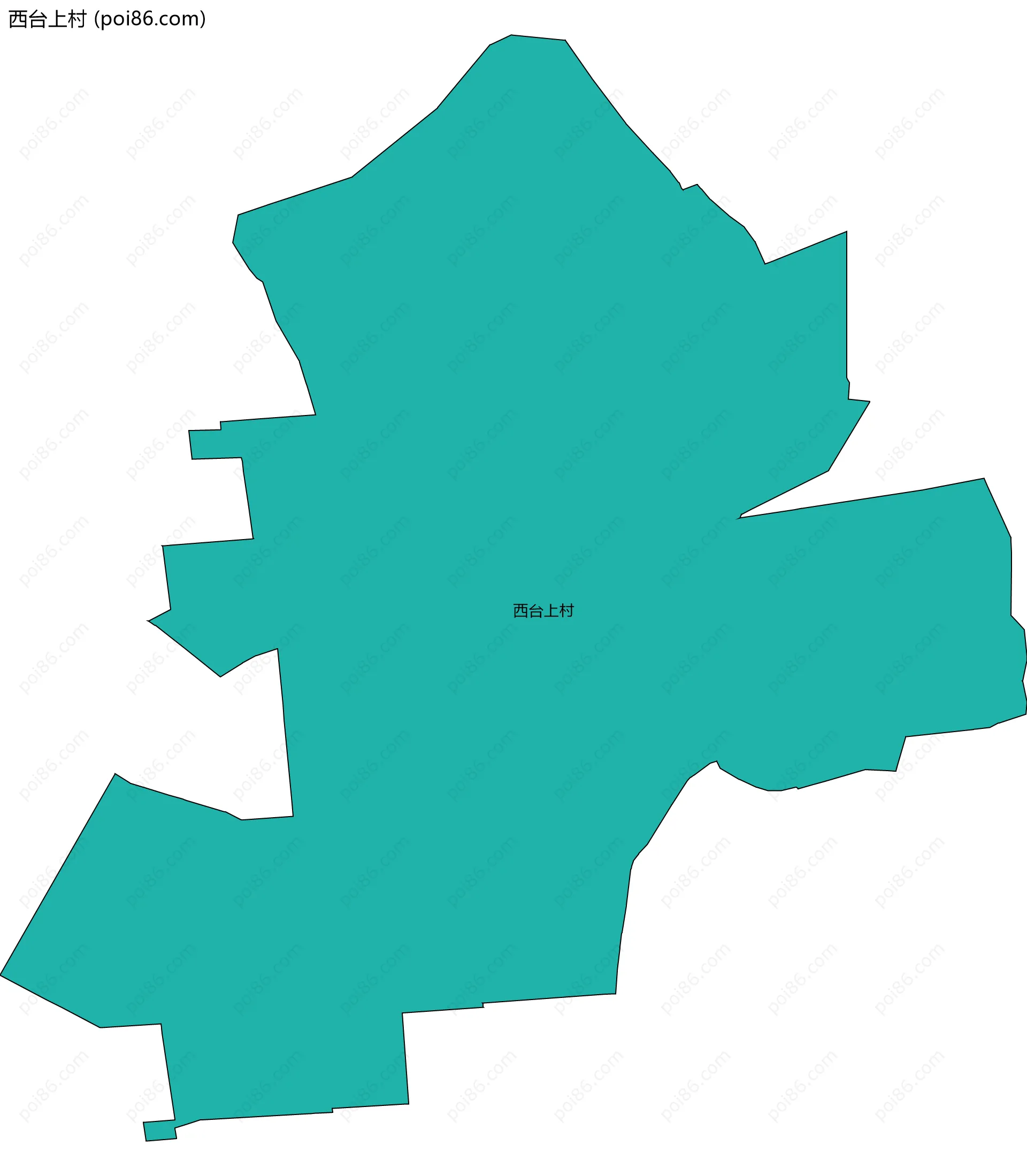 西台上村边界地图