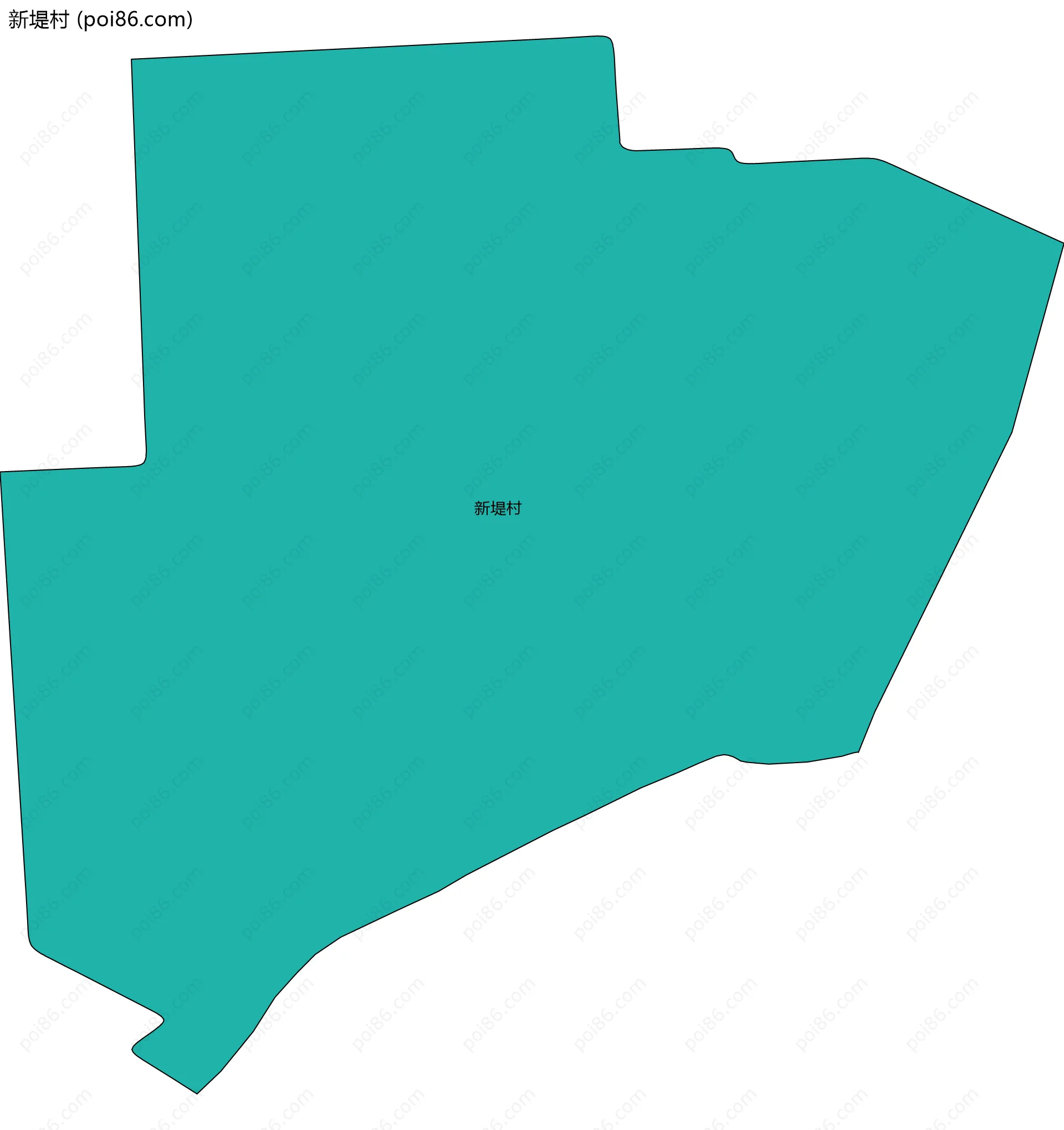 新堤村边界地图