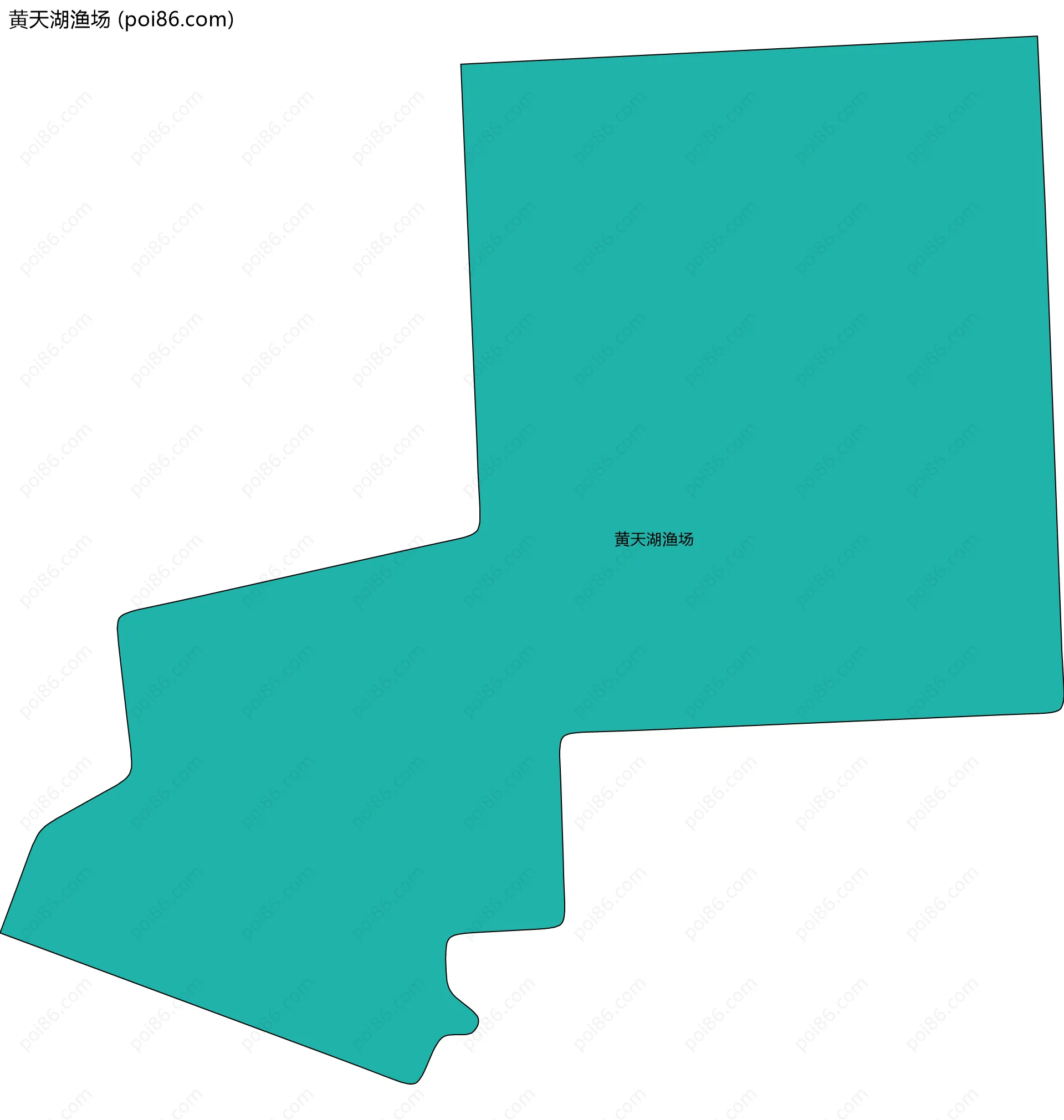 黄天湖渔场边界地图