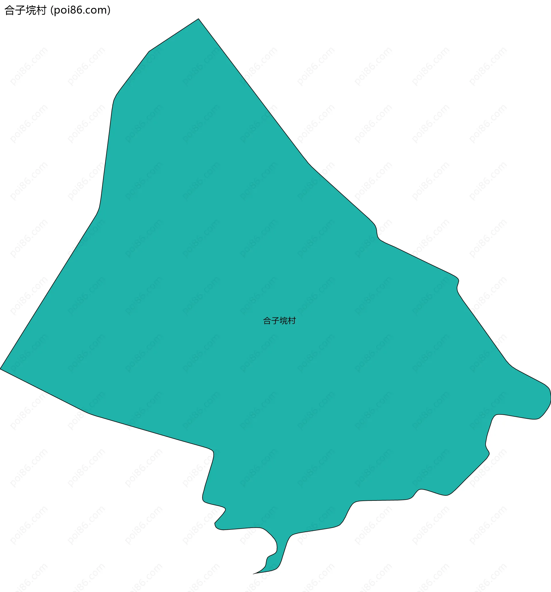 合子垸村边界地图