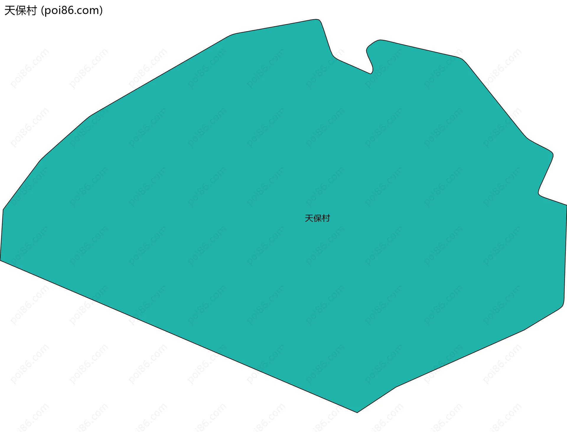 天保村边界地图