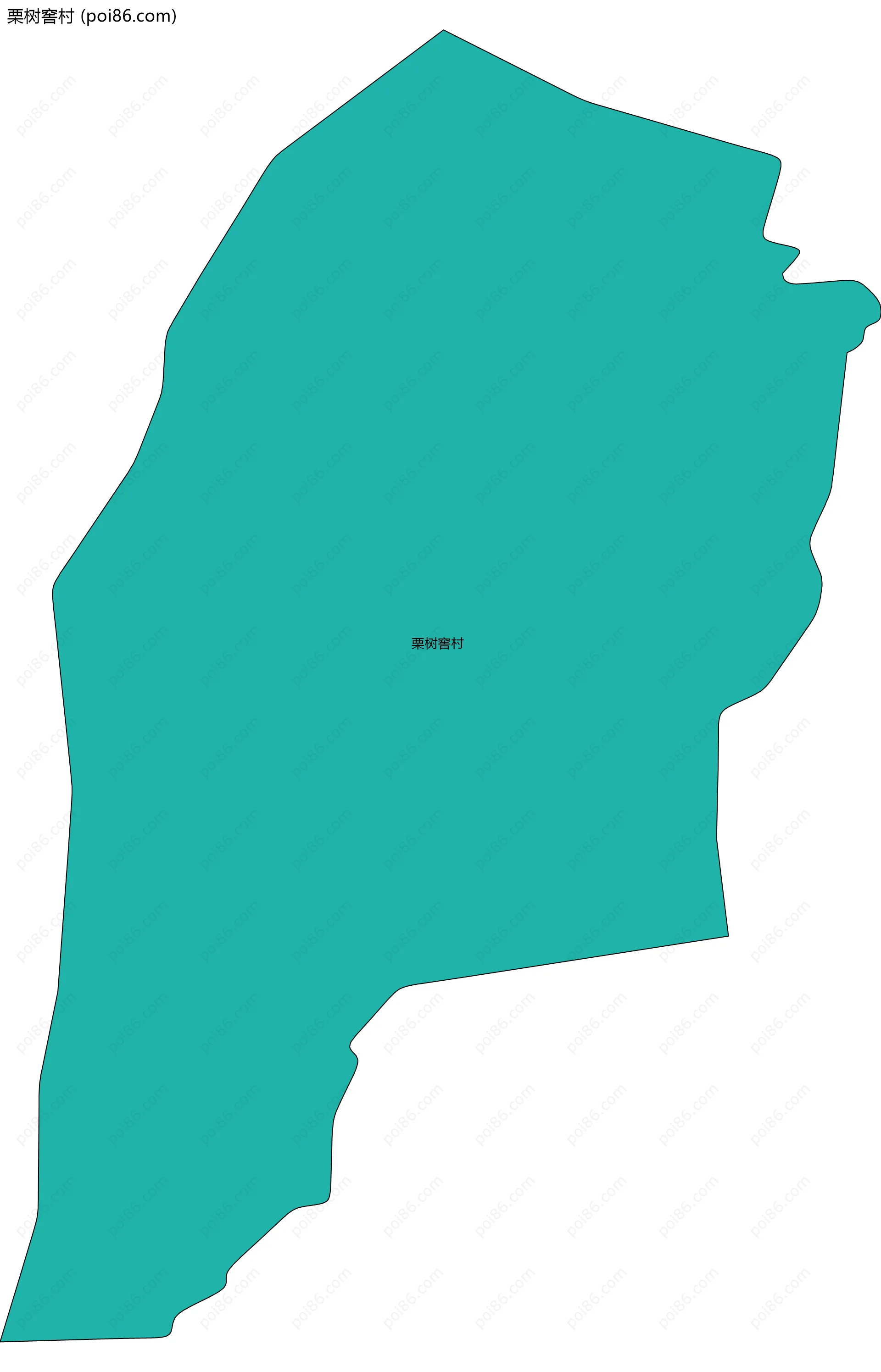 栗树窖村边界地图