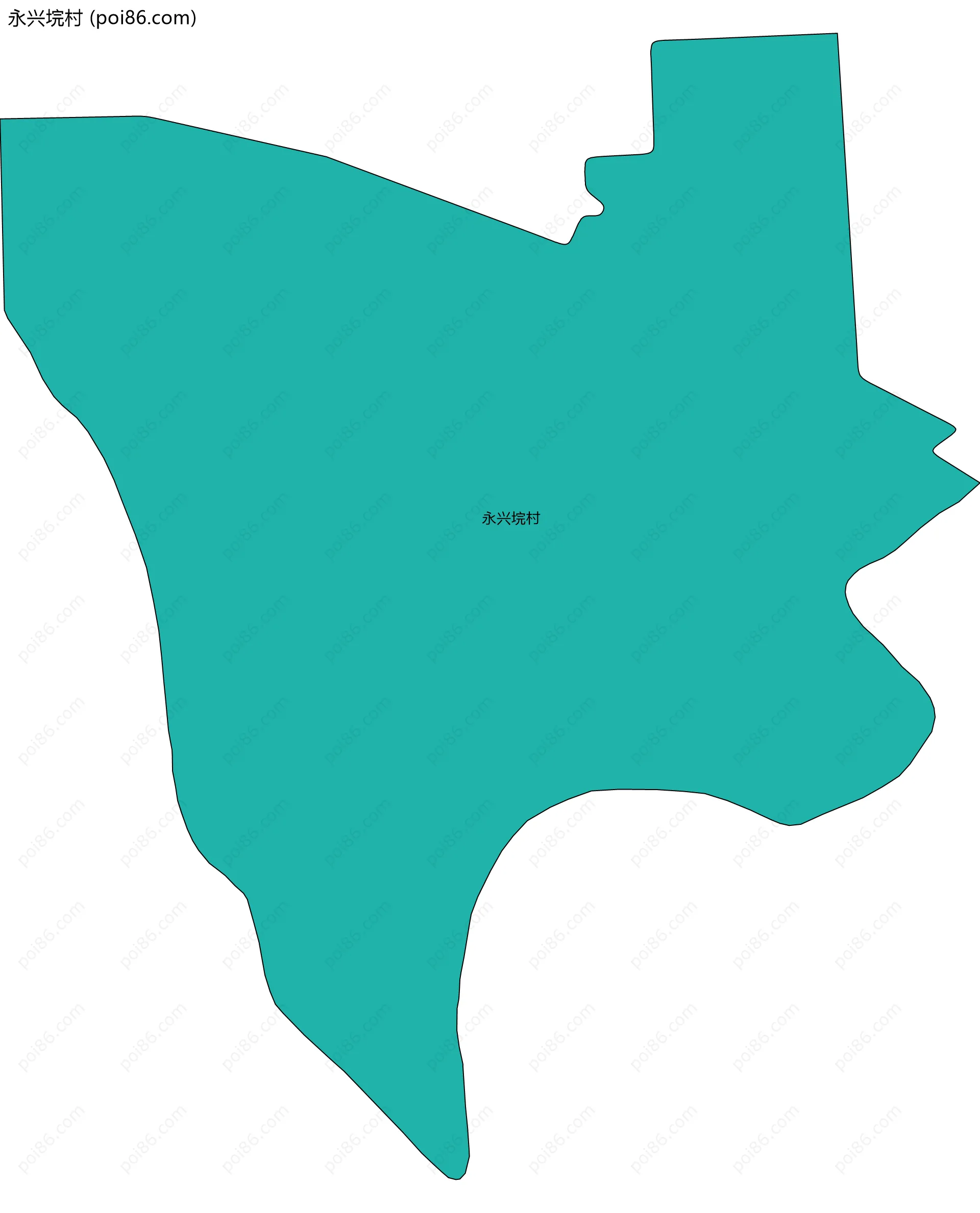 永兴垸村边界地图