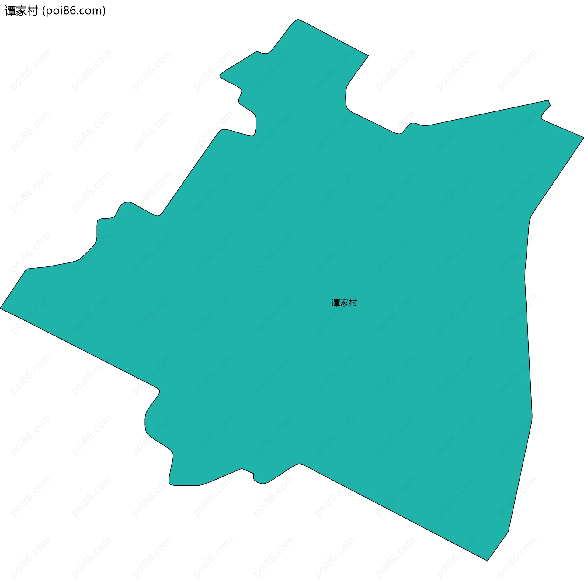 谭家村边界地图