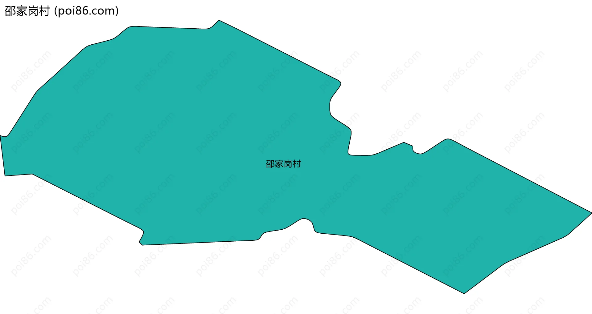 邵家岗村边界地图