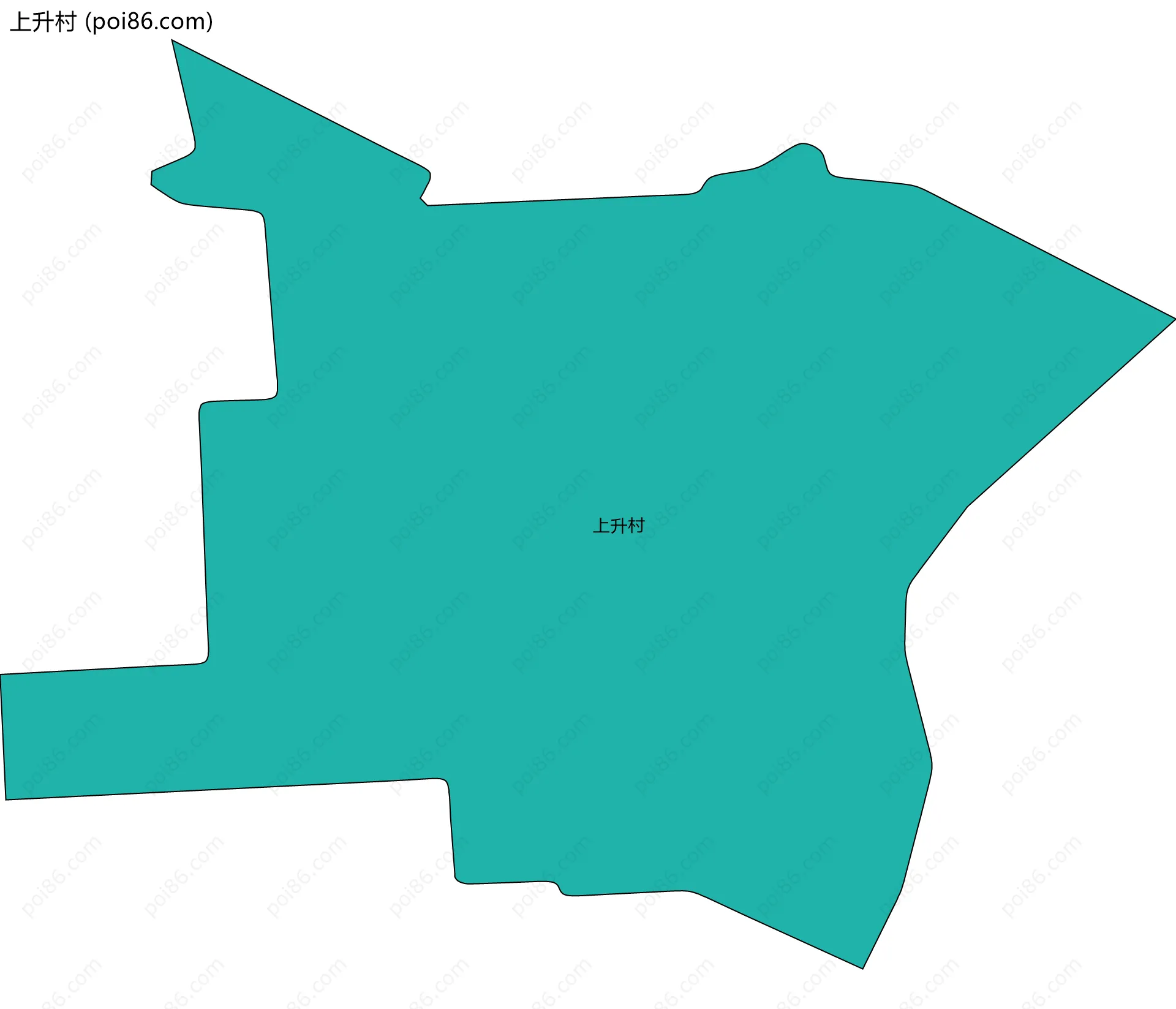 上升村边界地图