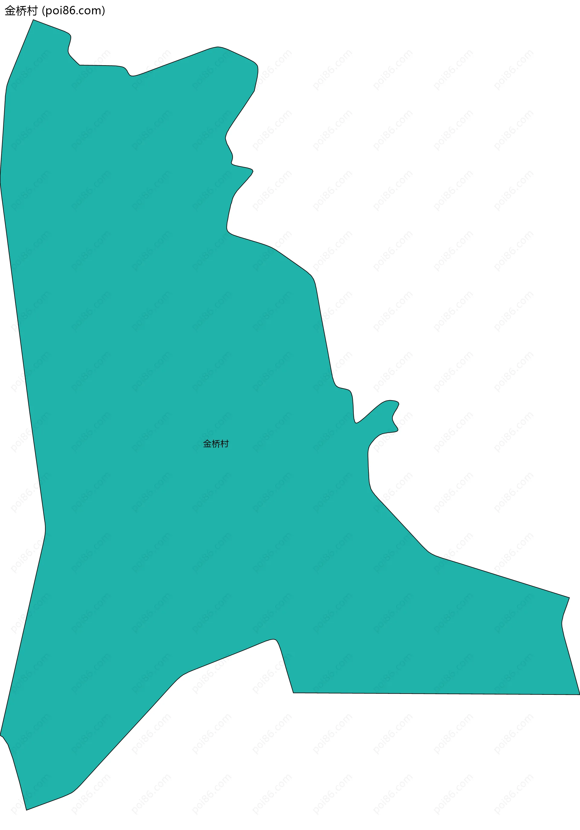 金桥村边界地图