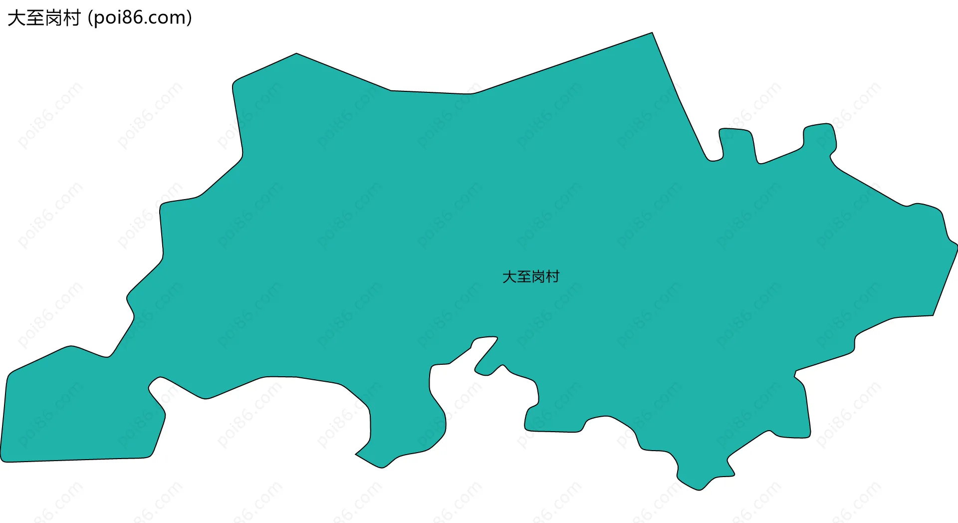 大至岗村边界地图