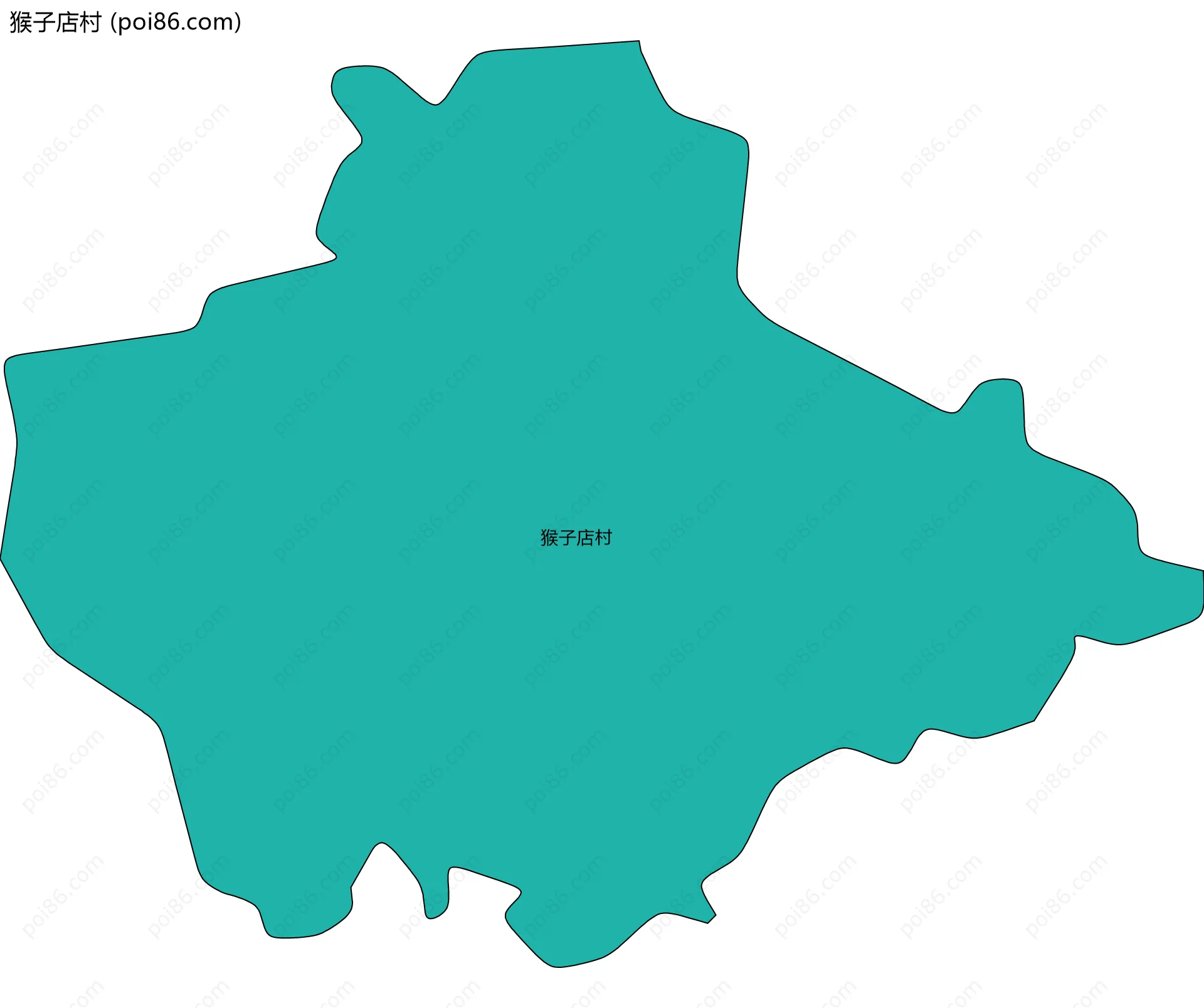 猴子店村边界地图