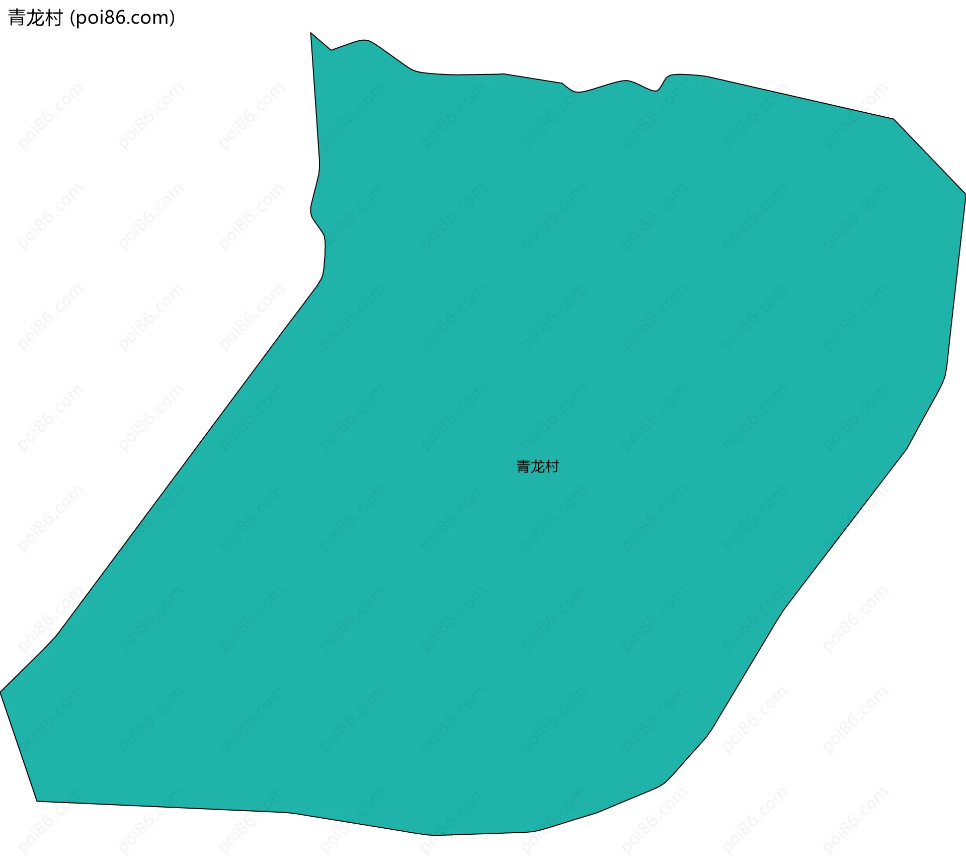 青龙村边界地图