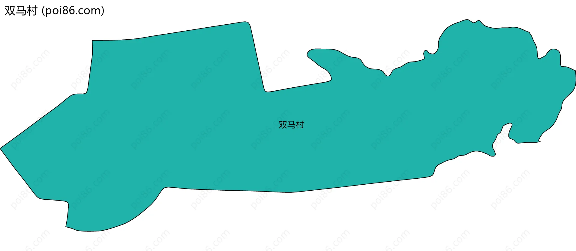 双马村边界地图