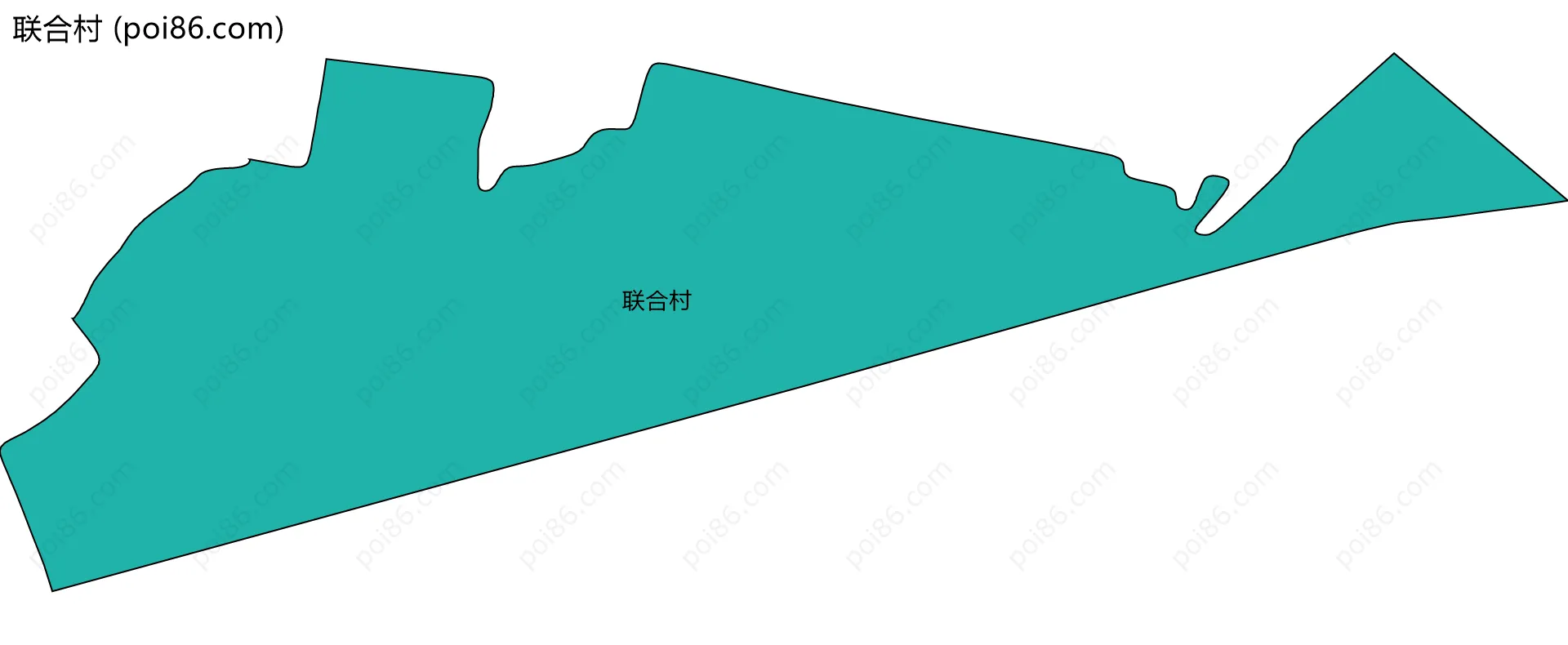 联合村边界地图