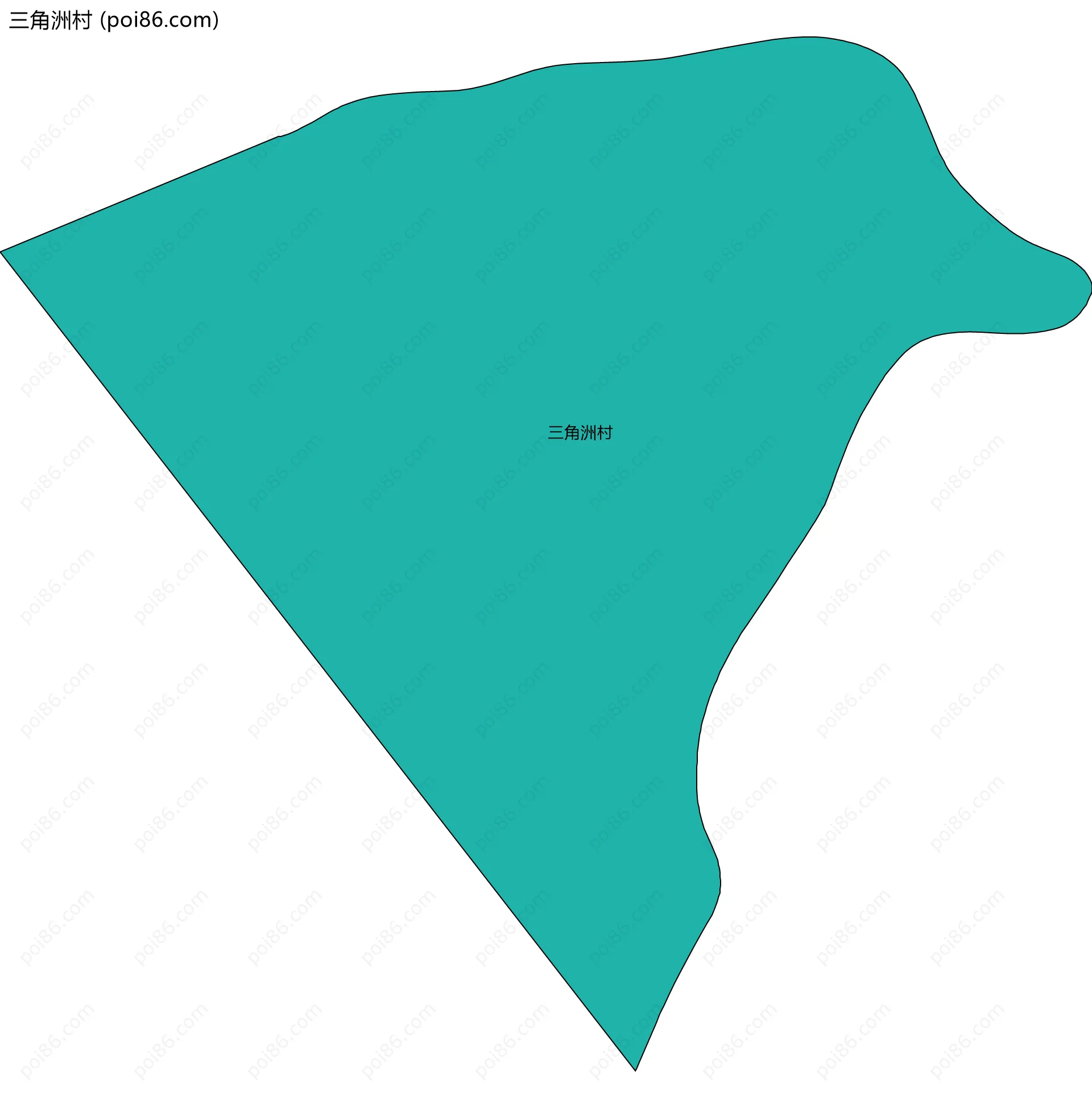 三角洲村边界地图