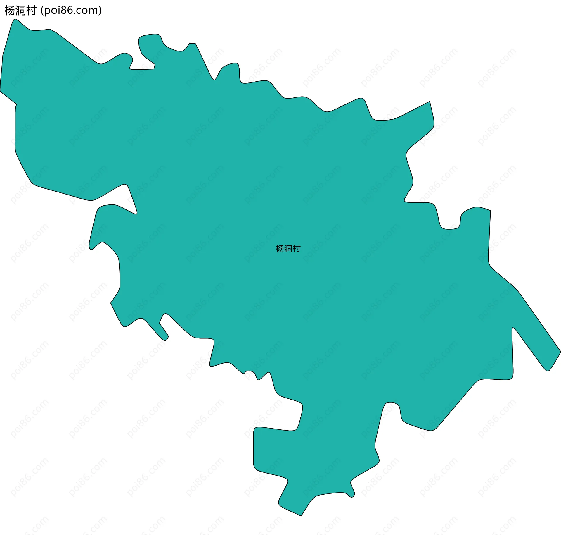 杨洞村边界地图